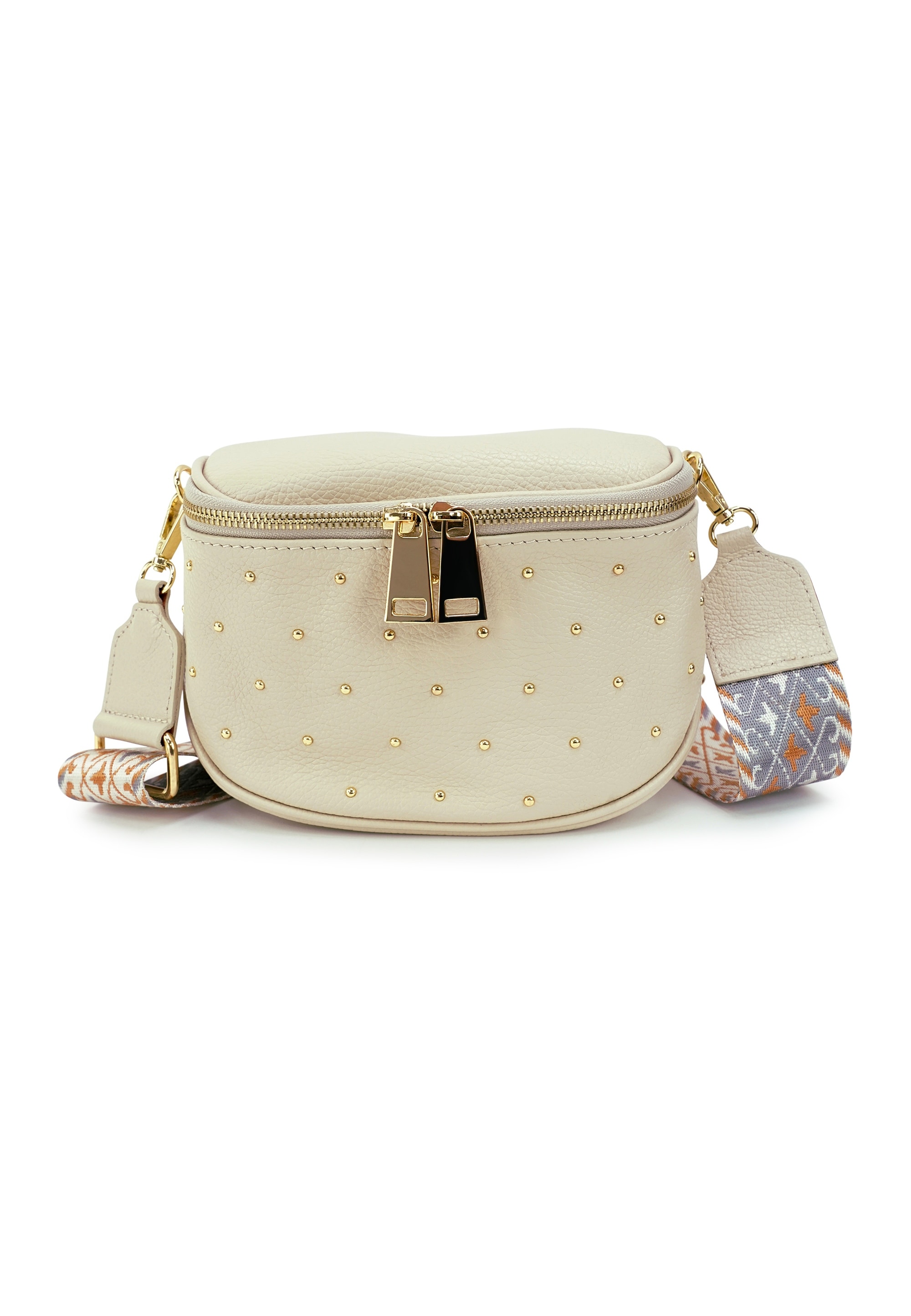 Harpa Schultertasche "LUCY" mit goldfarbenen Nieten