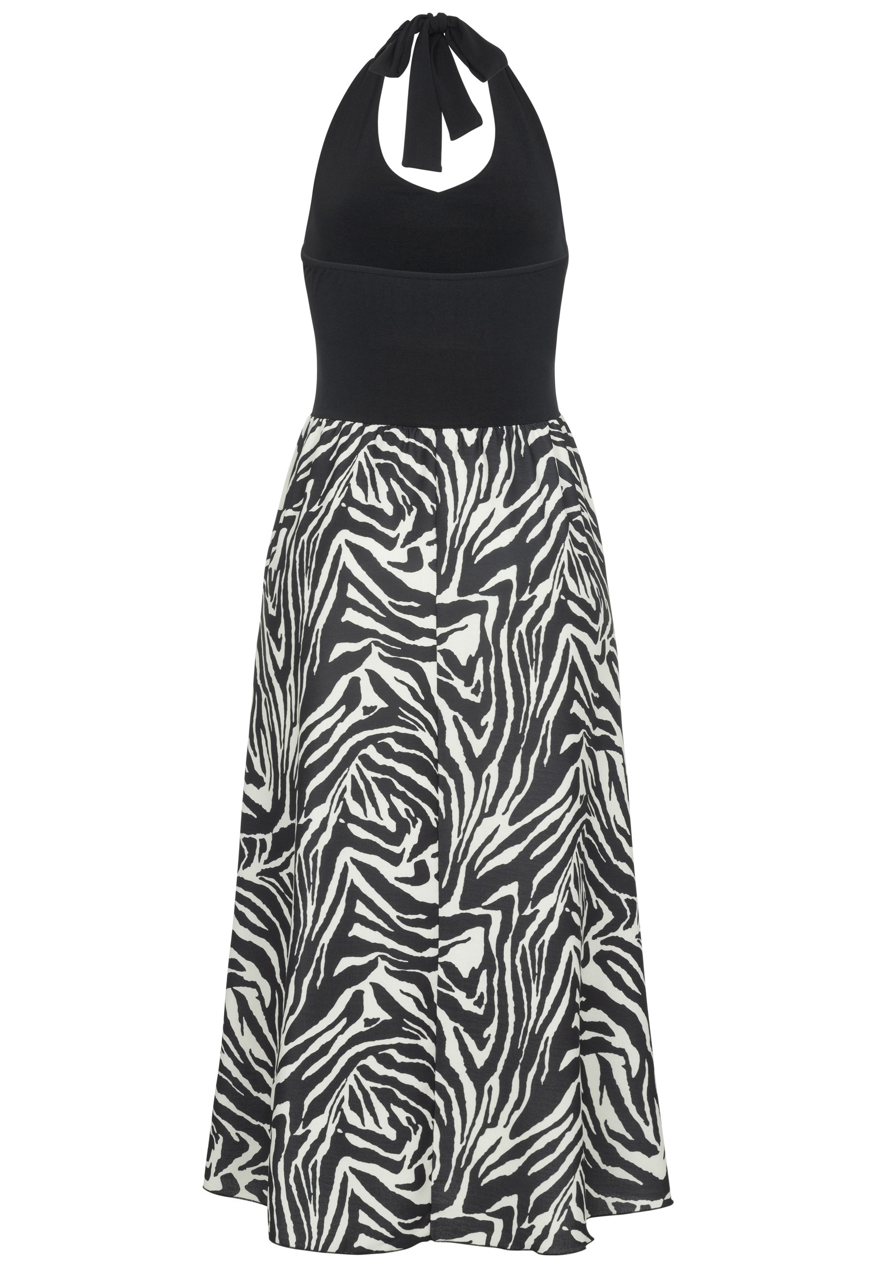 CLOUD 5IVE Shirtkleid "CLOUD 5IVE Maxi Neckholder-Dress with zebra print" 1 günstig online kaufen