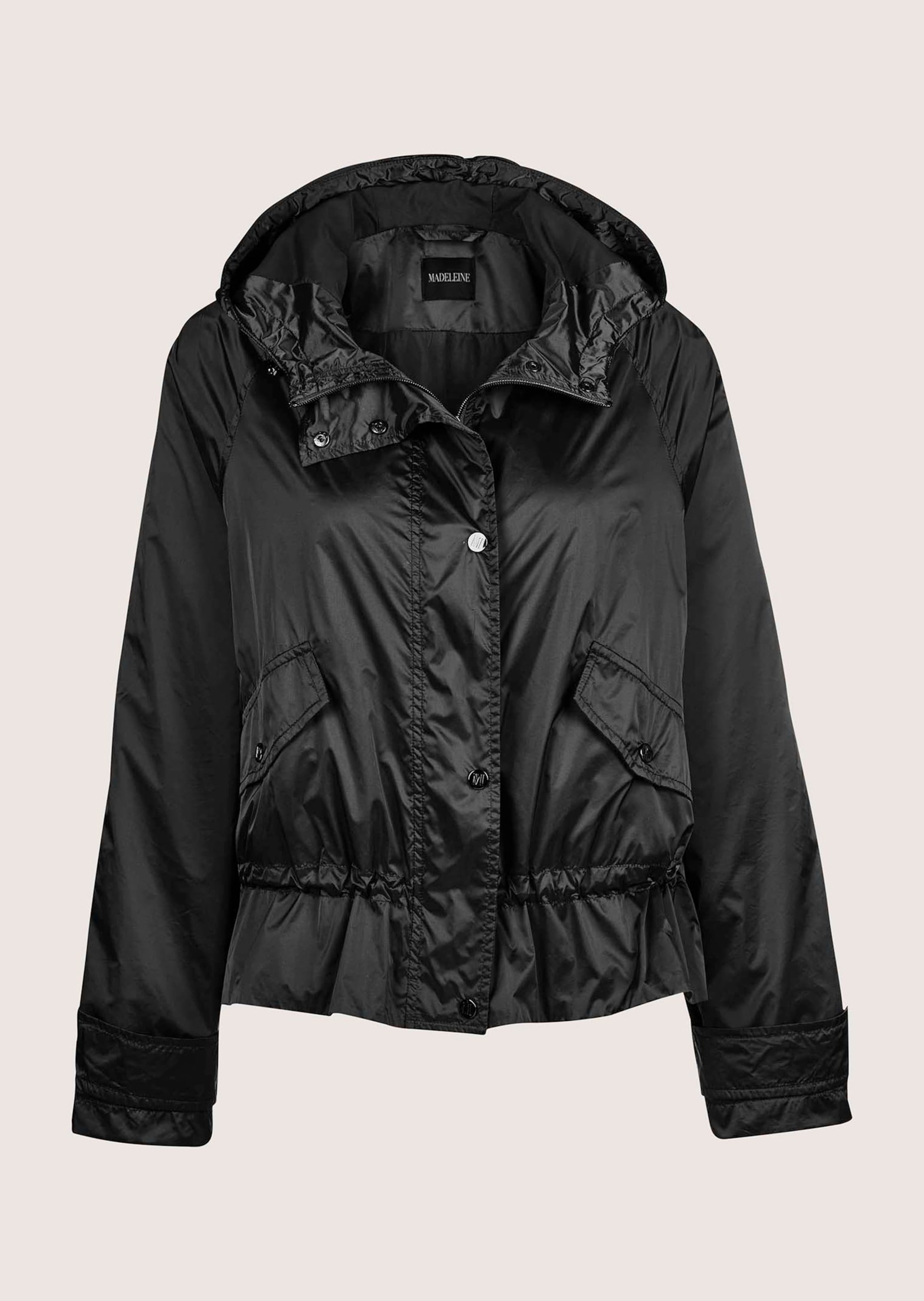MADELEINE Kurzjacke "Jacke Outdoorjacke mit Kapuze, Raglanärmel"