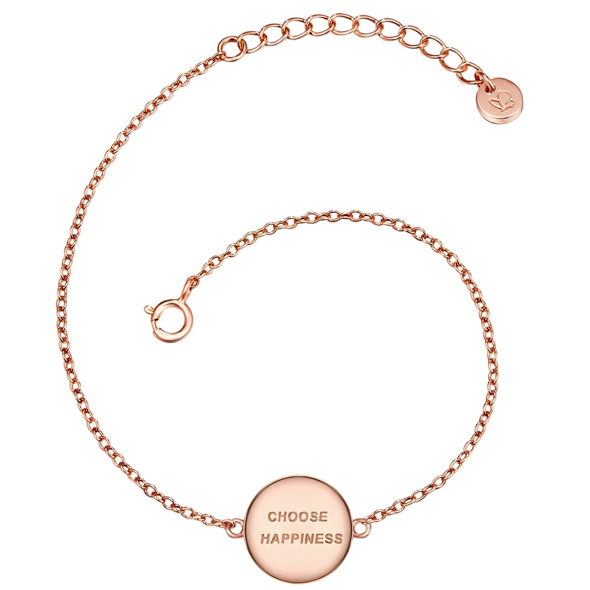 Damen Gliederarmband "G279", Silber 925 (Sterlingsilber)roségold, GLANZSTÜCKE MÜNCHEN, Silber 925 (Sterlingsilber), Armbänder, aus Sterling Silber