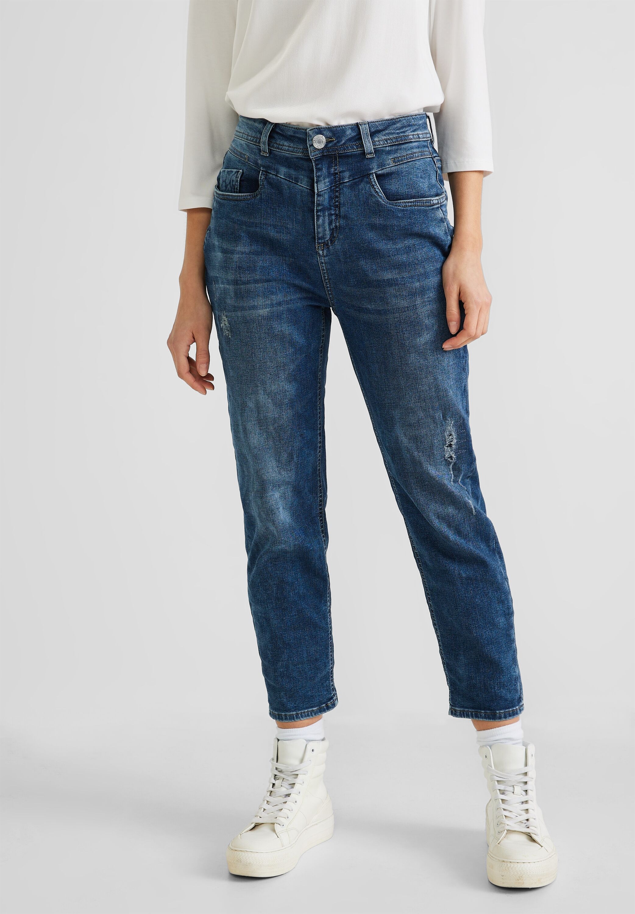 STREET ONE Comfort-fit-Jeans, High Waist