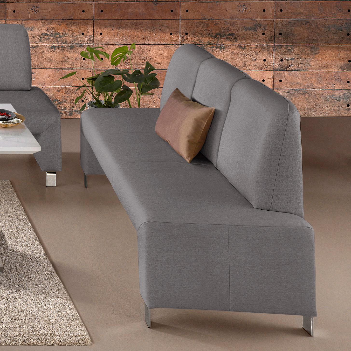 exxpo - sofa fashion "Intenso, Sitzbank, Breite 182 cm, wahlweise in Leder oder Textil" hohe Bodenfreiheit, frei im Raum stellbar, hoher Sitzkomfort