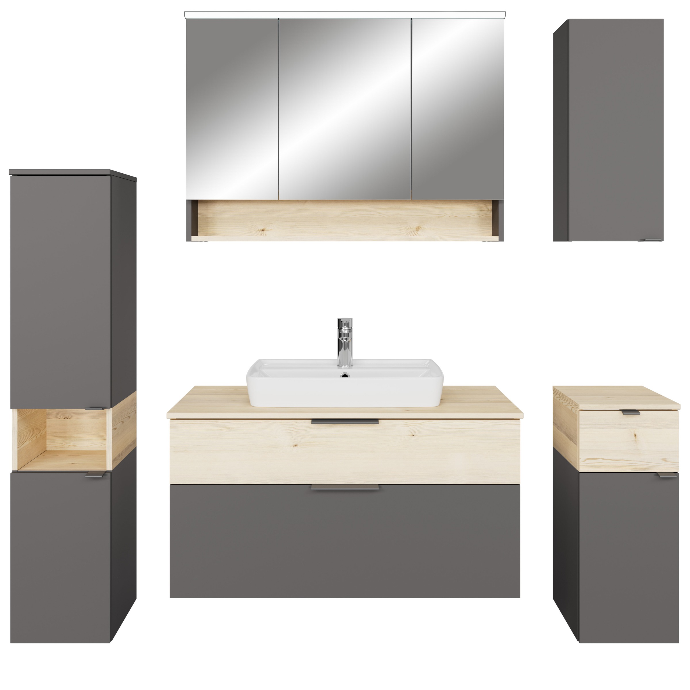 Saphir Badmöbel-Set "Quickset 394" Komplett-Set, 6 Stk. tlg. günstig online kaufen