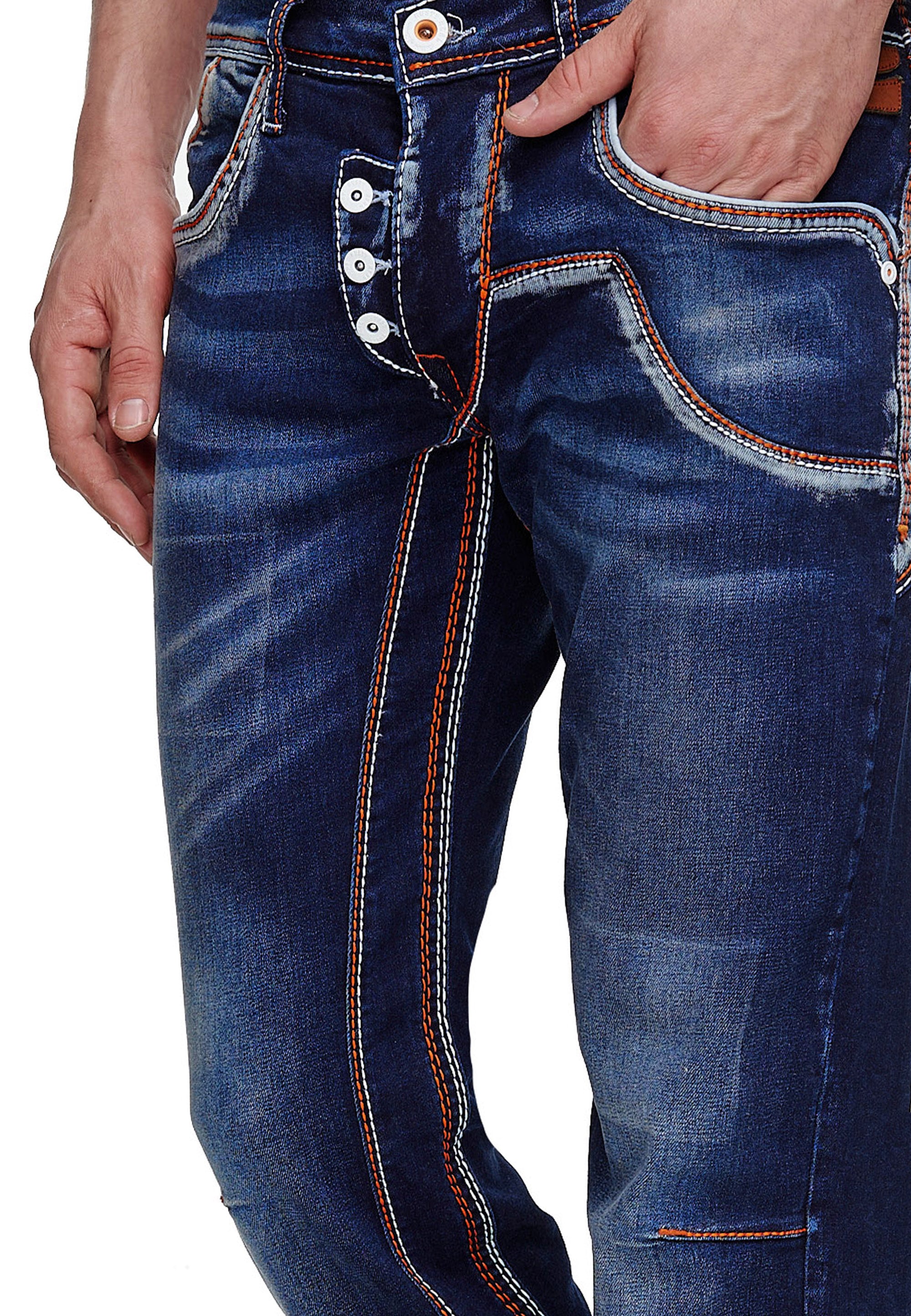 im BAUR angesagten Rusty Straight-Jeans »RUBEN«, ▷ bestellen Neal Vintage-Design |