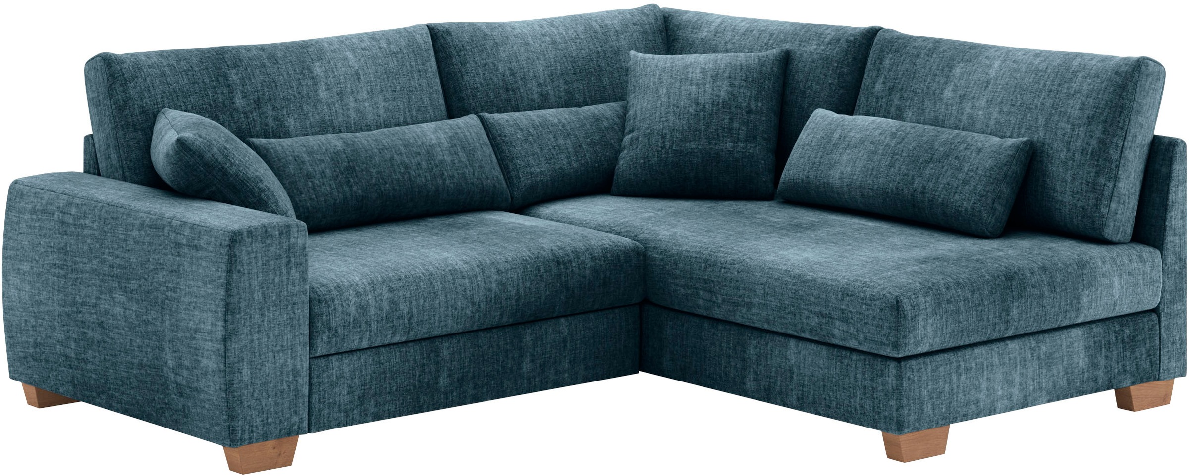 Mr. Couch Ecksofa »Helena L-Form«, mit Taschenfederkern, bis 140 kg belastbar, wahlweise mit Bett