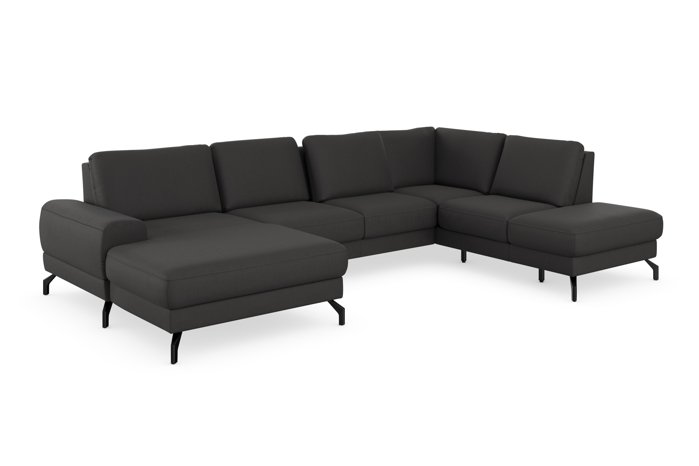 sit&more Wohnlandschaft »Cinturo U-Form«, inklusive Sitztiefenverstellung und Federkern, Sitzhöhe 45 cm