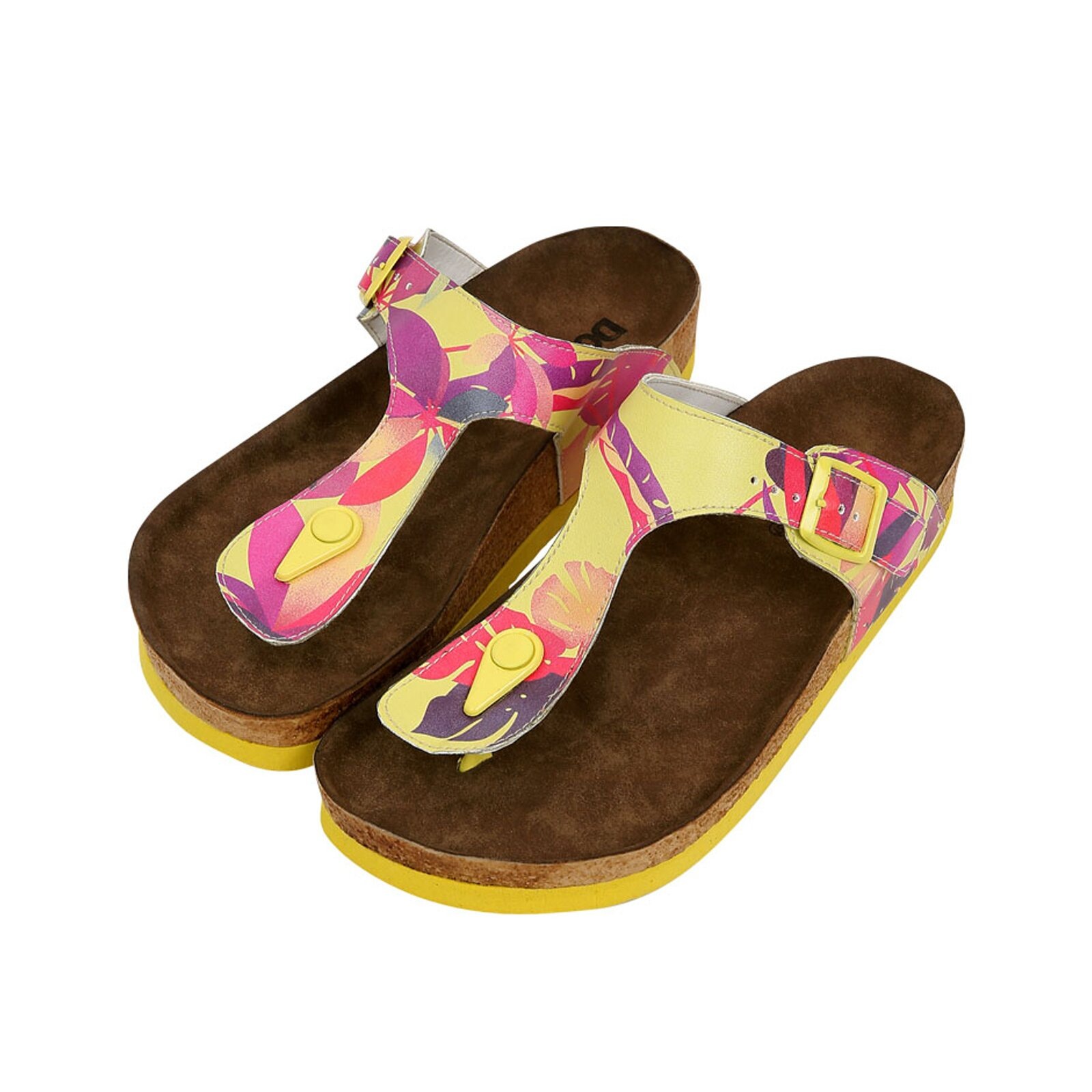 DOGO Zehentrenner "Lila Zehentrenner Planty Damen Sandalen" Handgefertigt günstig online kaufen