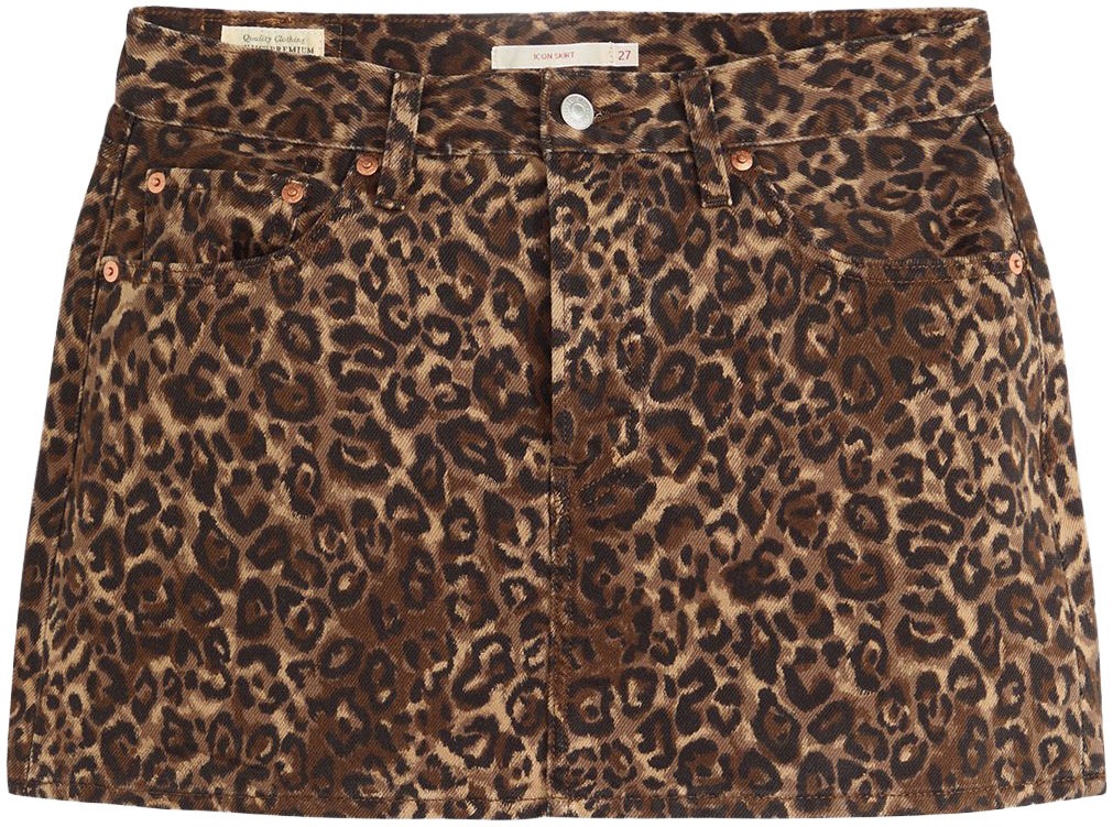 Thumbnail - Levis Jeansrock "ICON SKIRT" mit Used-Effekten und ausgefransten Kanten