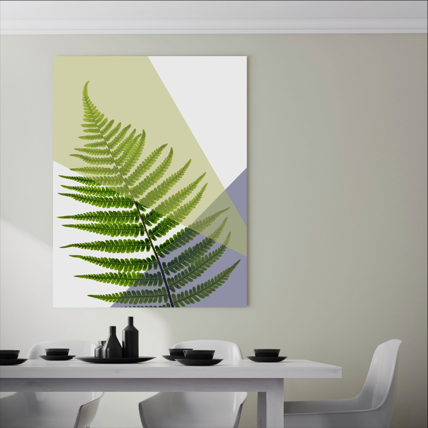 queence Acrylglasbild »Blätter«, Pflanzen-Pflanzenbilder-Kunst-Blätter-Blätterbilder, Fine Art-Print in Galeriequalität