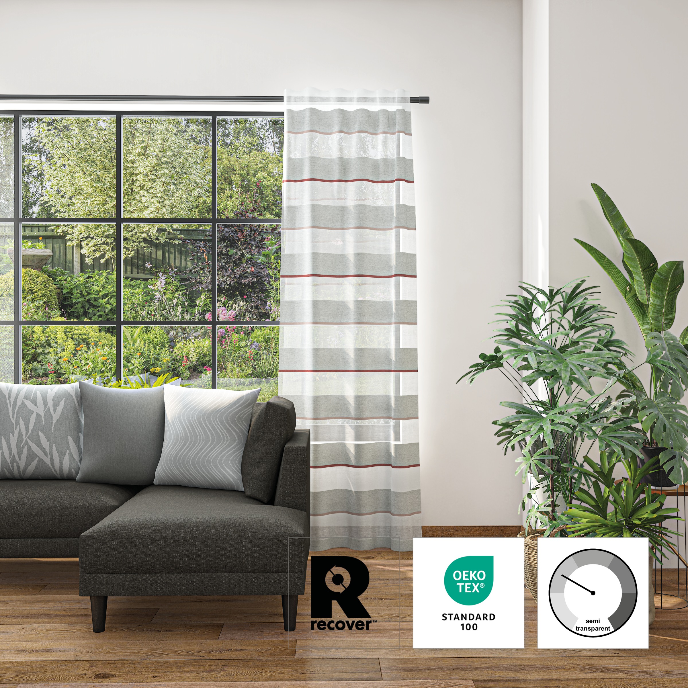 Neutex for you Vorhang "Leila Eco" Multifunktionsband 1 Stk. tlg. günstig online kaufen