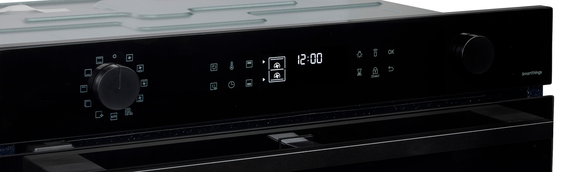 Samsung Einbaubackofen Serie 4 »NV7B45502AK/U1« mit Pyrolyse-Selbstreinigung Dual Cook Flex – Ein Ofen. Zwei Garräume. Flexible Tür.