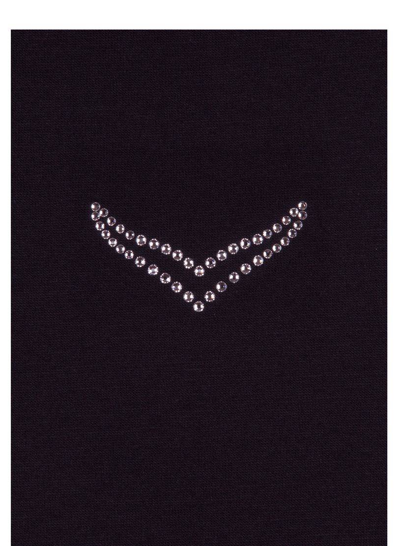 Thumbnail - Trigema T-Shirt "TRIGEMA T-Shirt DELUXE Baumwolle mit Kristallsteinen" 1 Stk. tlg.