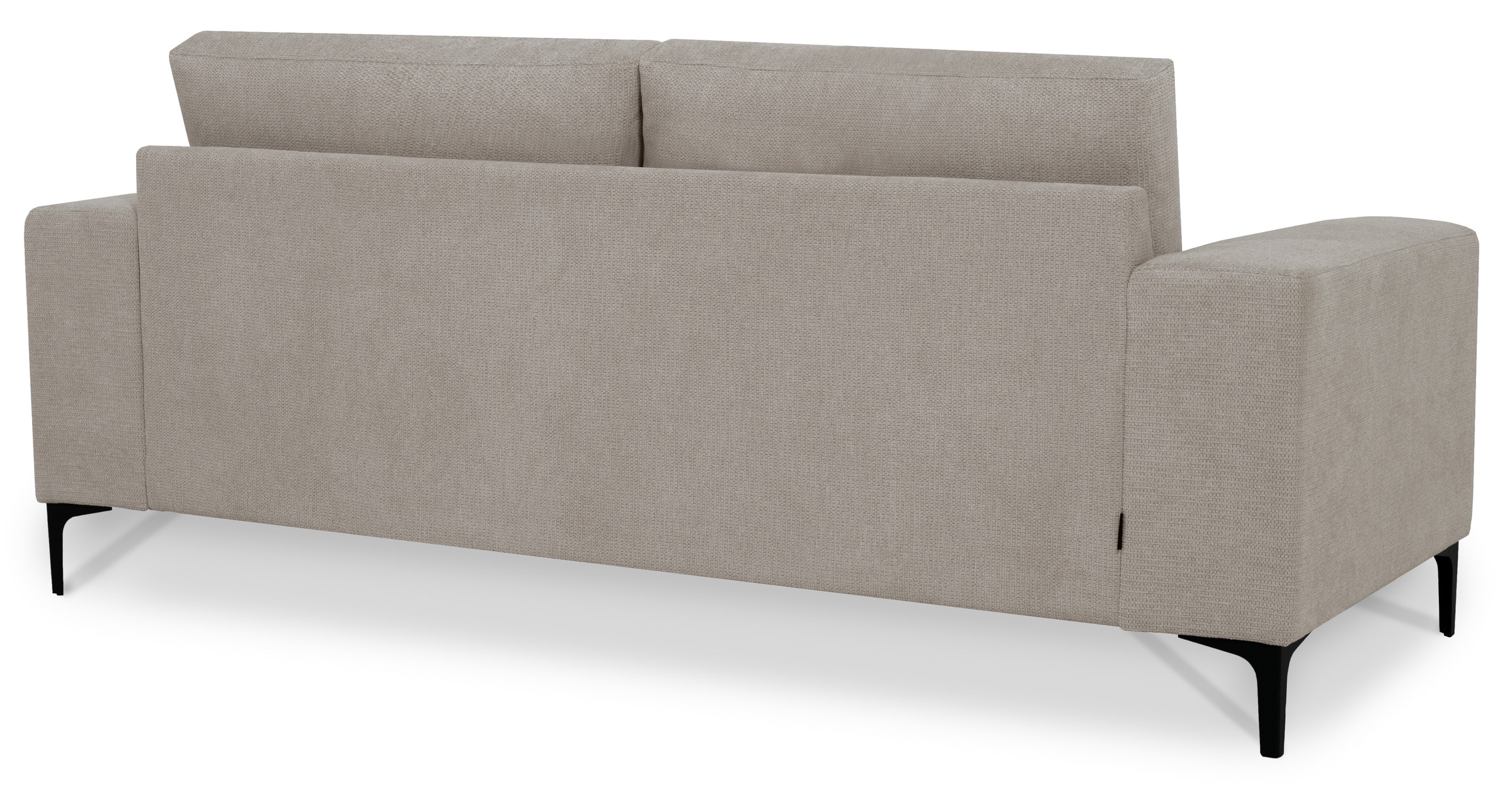 Places of Style 2-Sitzer »Xander«, Breite 164 cm, Webstoff, Soft-Touch Chenille, schwarze Metallfüßen