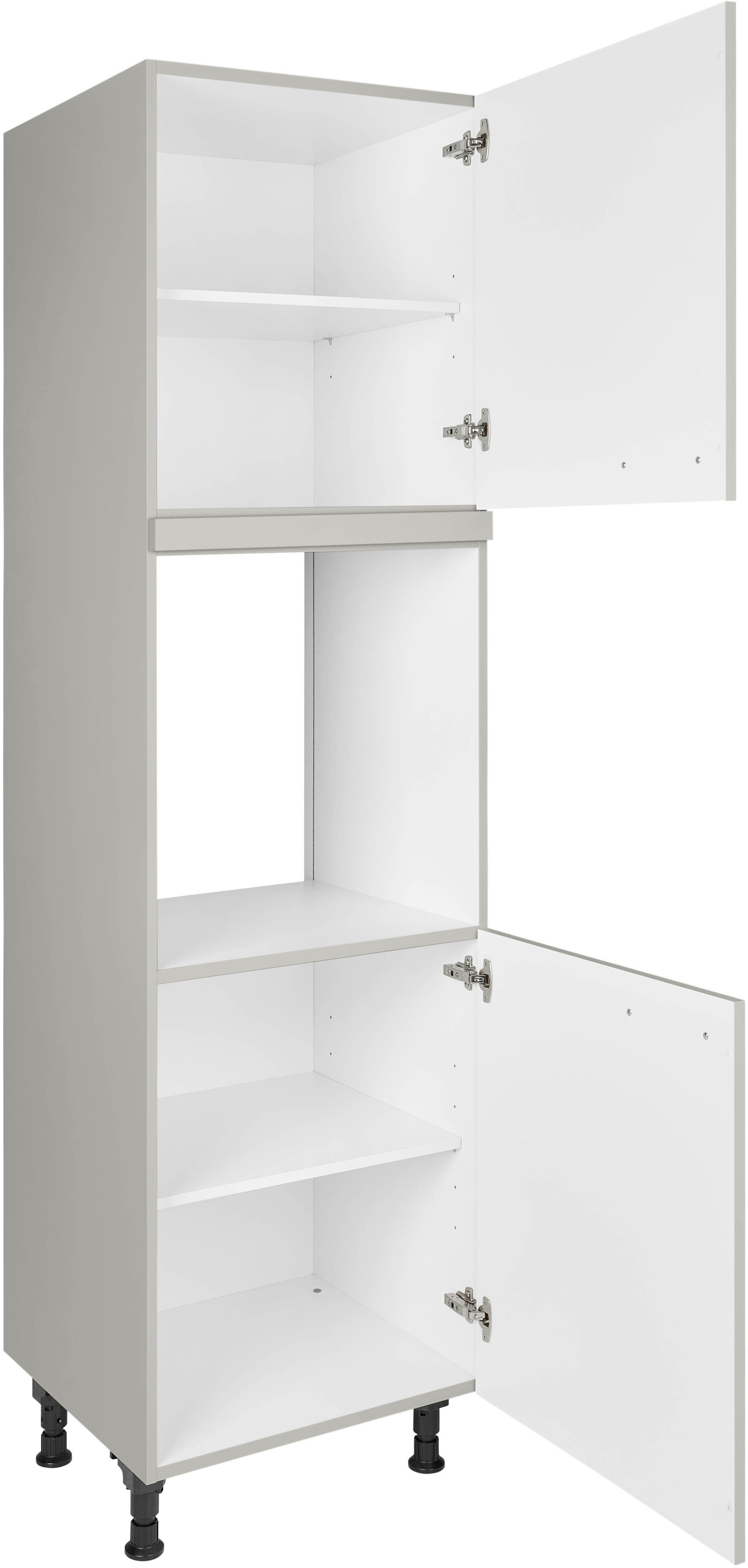 nobilia® Herdumbauschrank »"Touch", Ausrichtung wählbar, mit zwei zusätzlichen Türen,«, vormontiert, Breite/Höhe: 60/167,8 cm