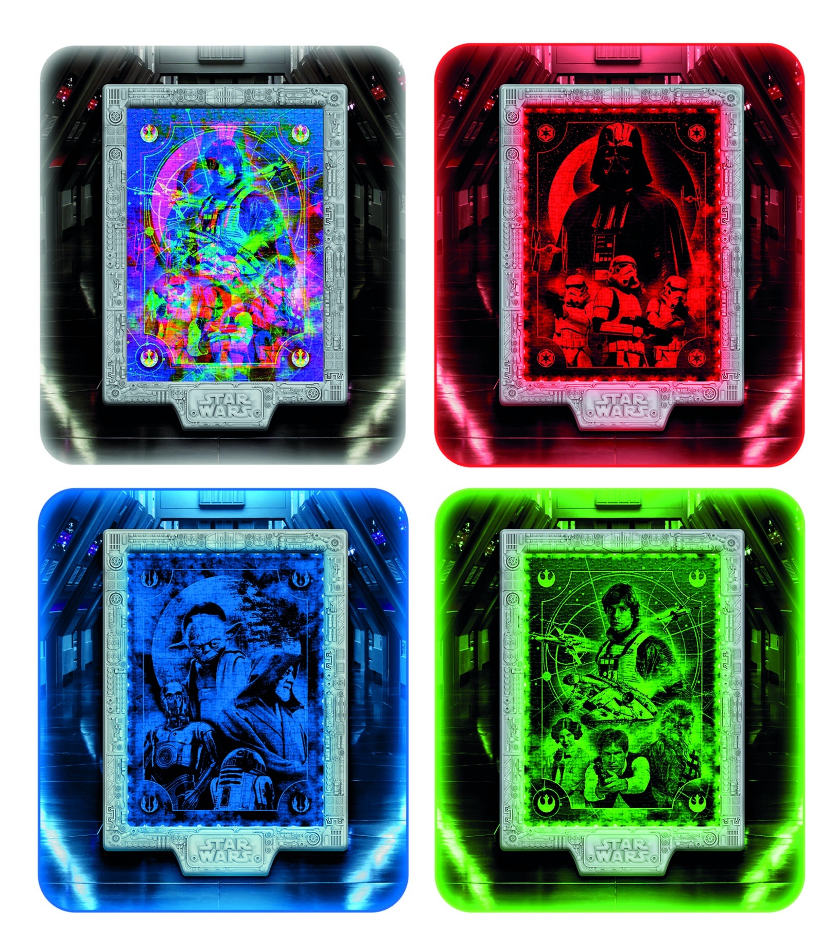 Clementoni® Puzzle »Star Wars - The Metamorphic Art Collection Episode 4-5-6« Mit Licht; Made in Europe