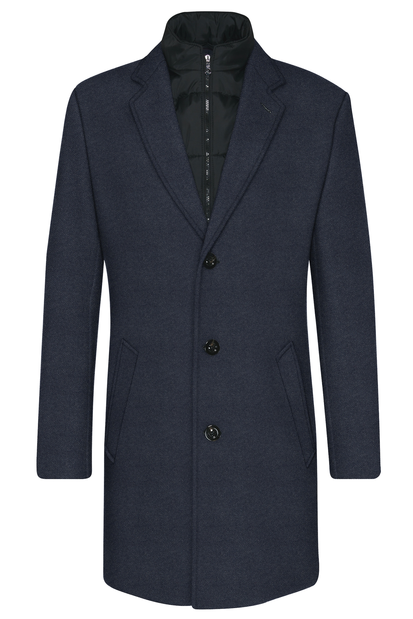 bugatti Kurzmantel, aus recycletem Jersey-Oberstoff
