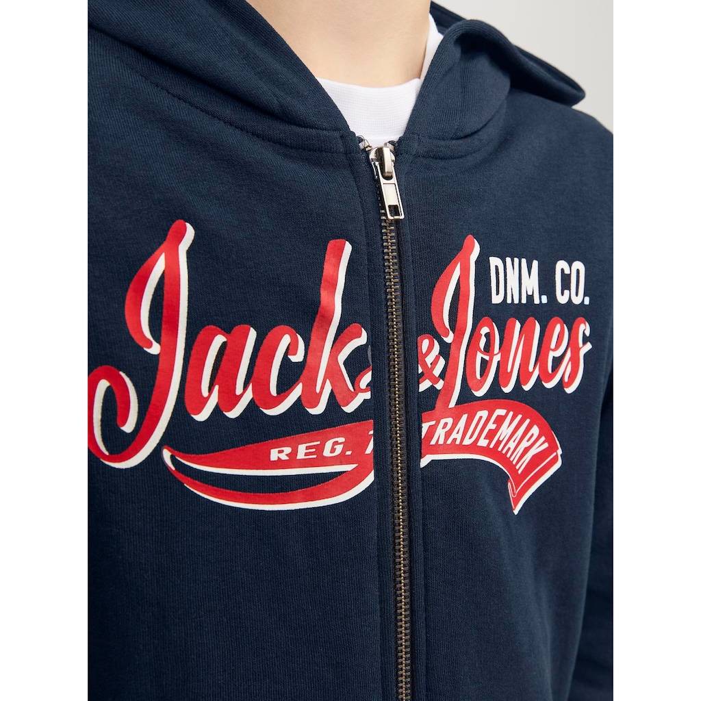 Jack & Jones Junior Hoodie »JJELOGO SWEAT ZIP 2COL SS24 NOOS JNR«