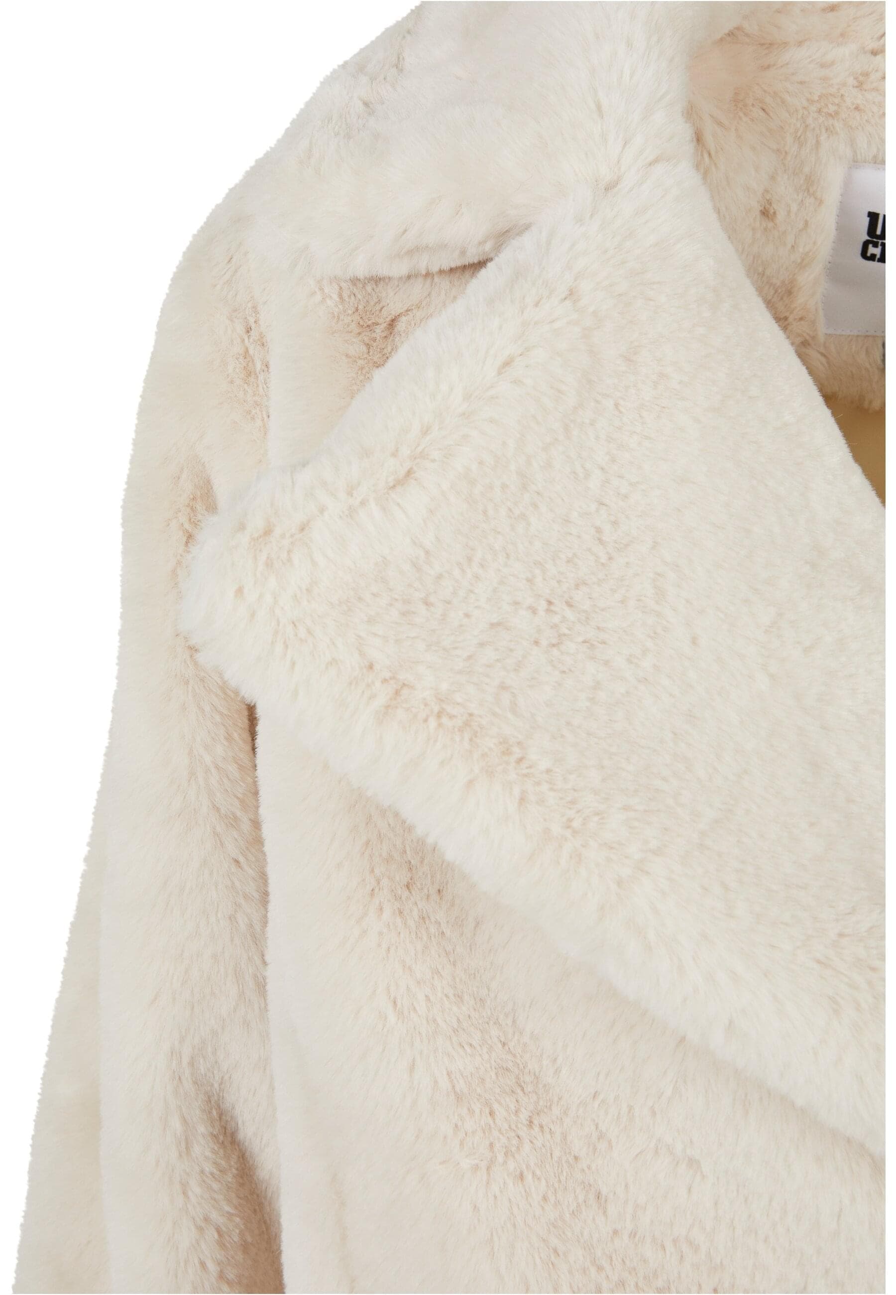 URBAN CLASSICS Winterjacke »Urban Classics Damen Ladies Lapel Teddy Jacket«, (1 St.), ohne Kapuze
