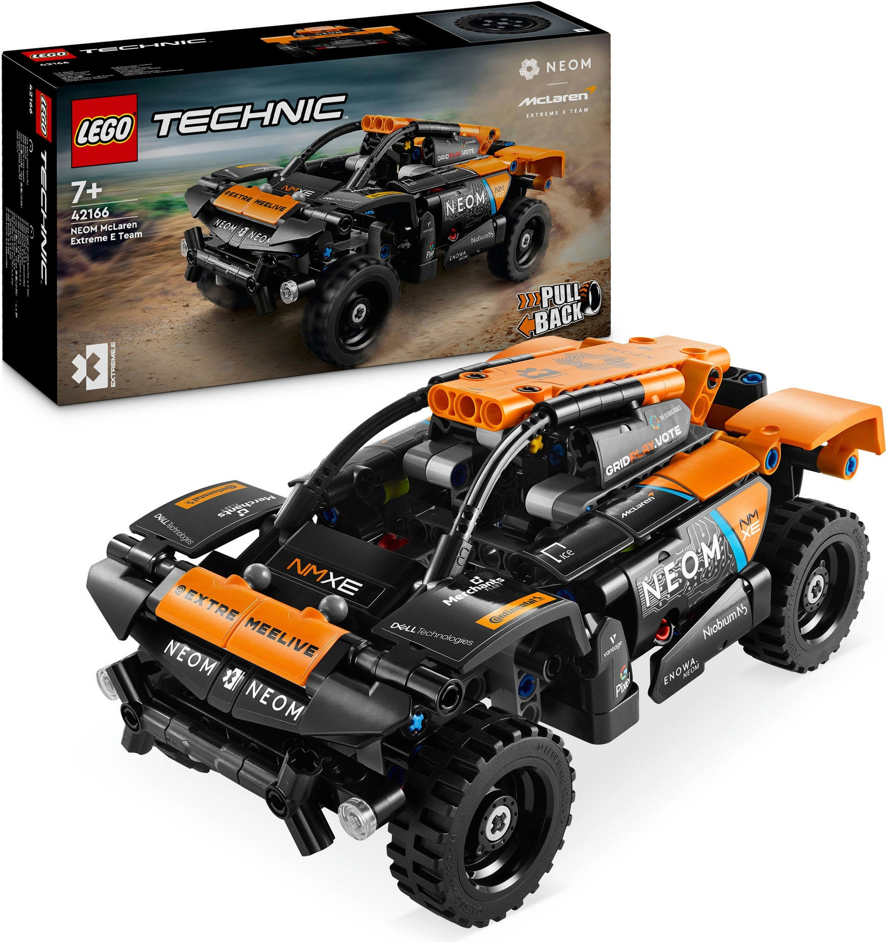 Konstruktionsspielsteine »NEOM McLaren Extreme E Race Car (42166), LEGO Technic«, (252...