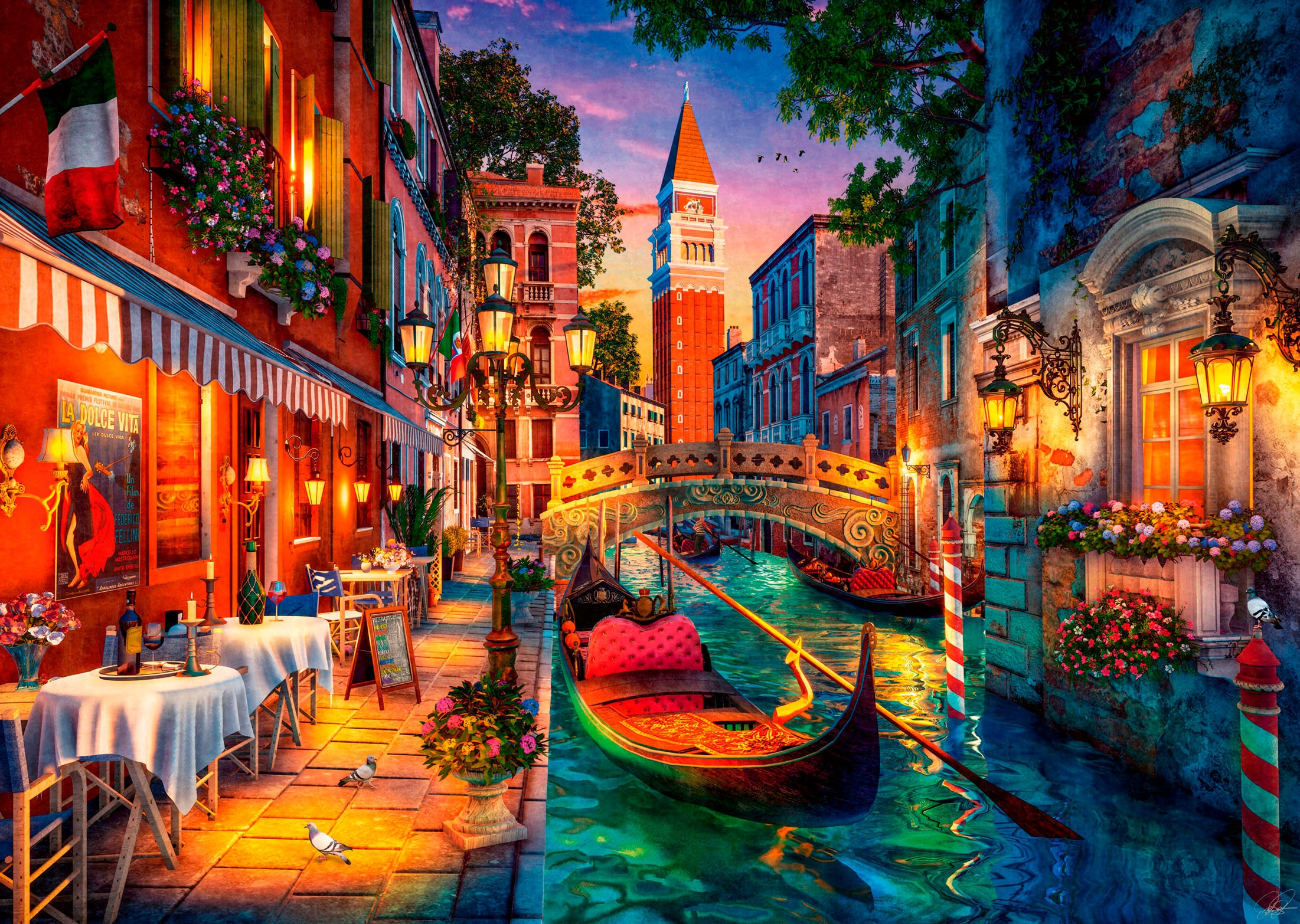 Ravensburger Puzzle »Kanalrundfahrt in Venedig«, Made in Germany