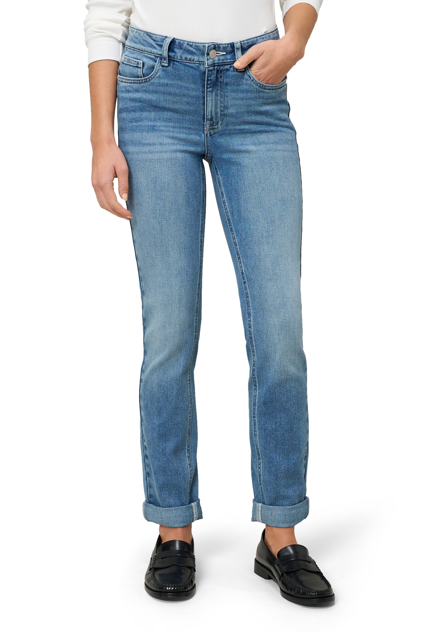 Zero Slim-fit-Jeans "Damen Style Orlando schmales Bein 32 Inch" günstig online kaufen