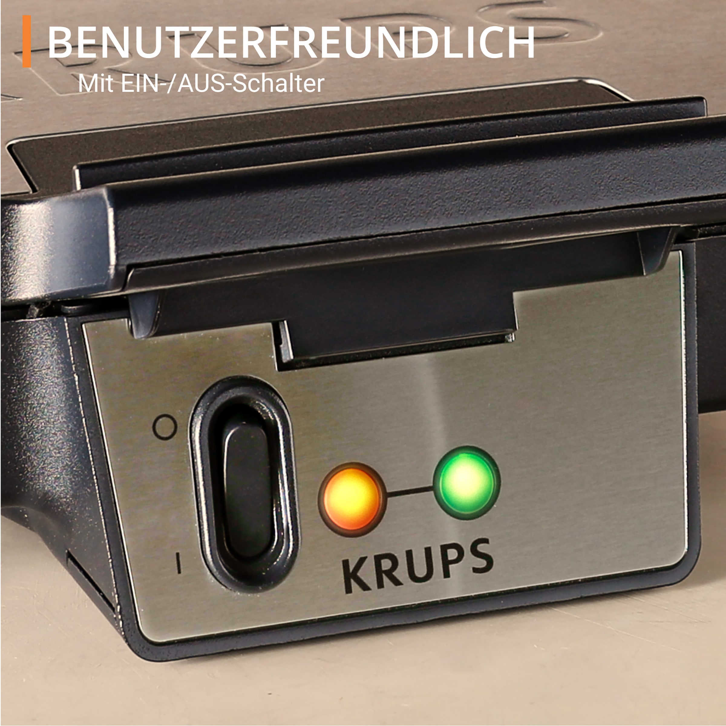 Krups Waffeleisen »FDK261 Iconic«, 850 W, keramikbeschichtete Antihaftplatten, kratzfest