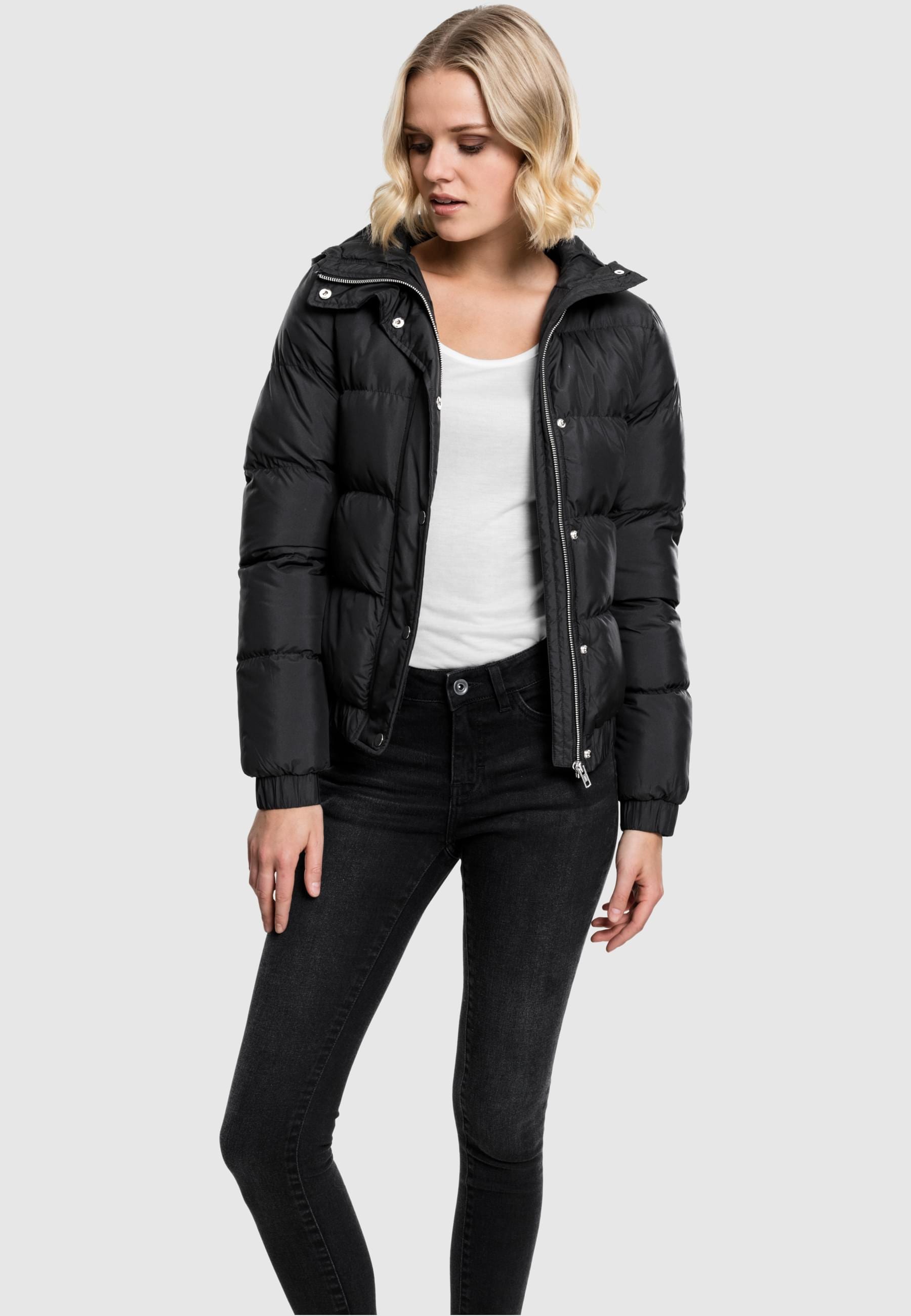 URBAN CLASSICS Winterjacke »Urban Classics Damen Ladies Hooded Puffer Jacket«, (1 St.), mit Kapuze