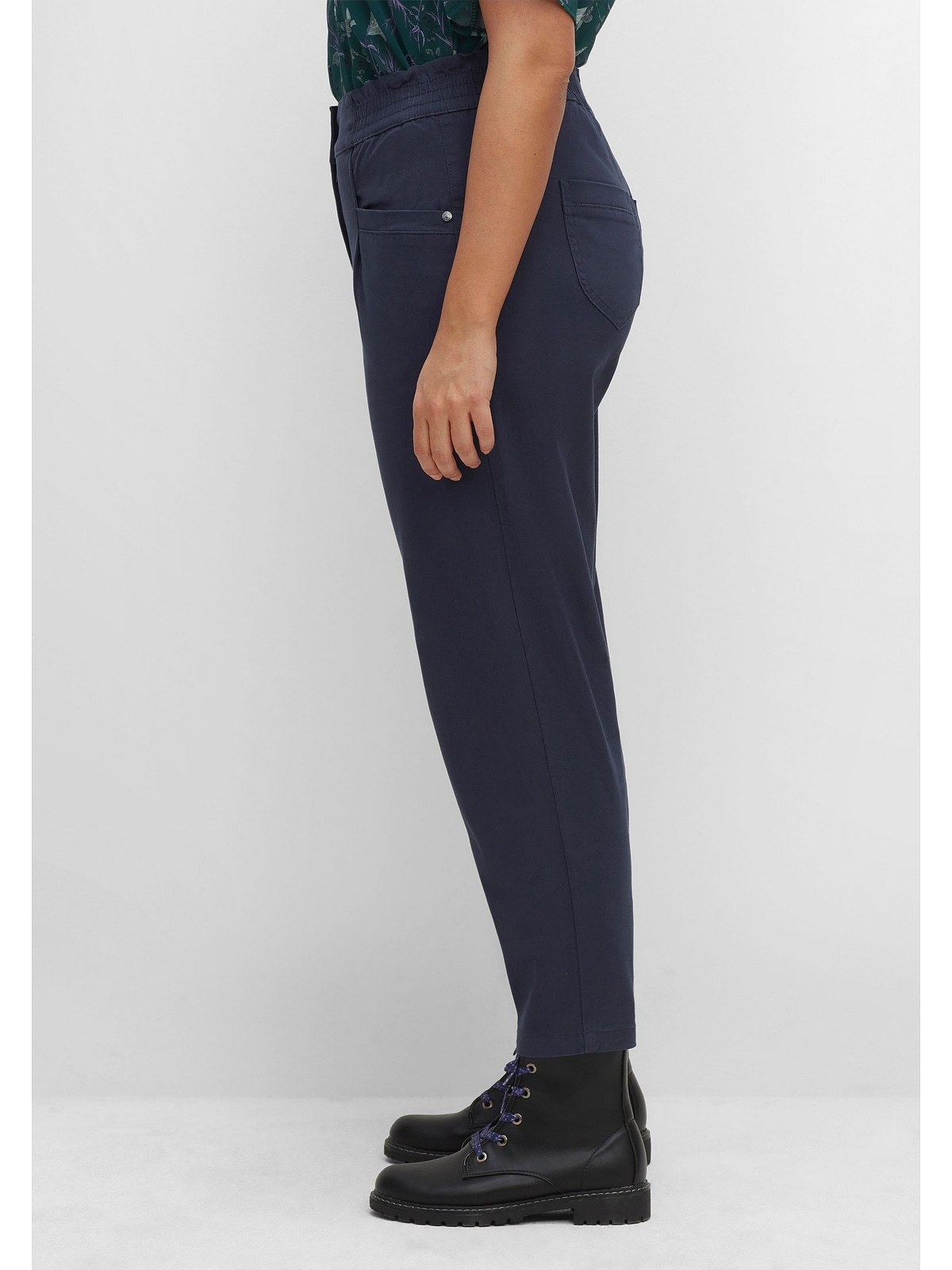 Sheego Stretch-Hose »Große Größen«, aus elastischem Twill, mit  High-Waist-Bund für kaufen | BAUR