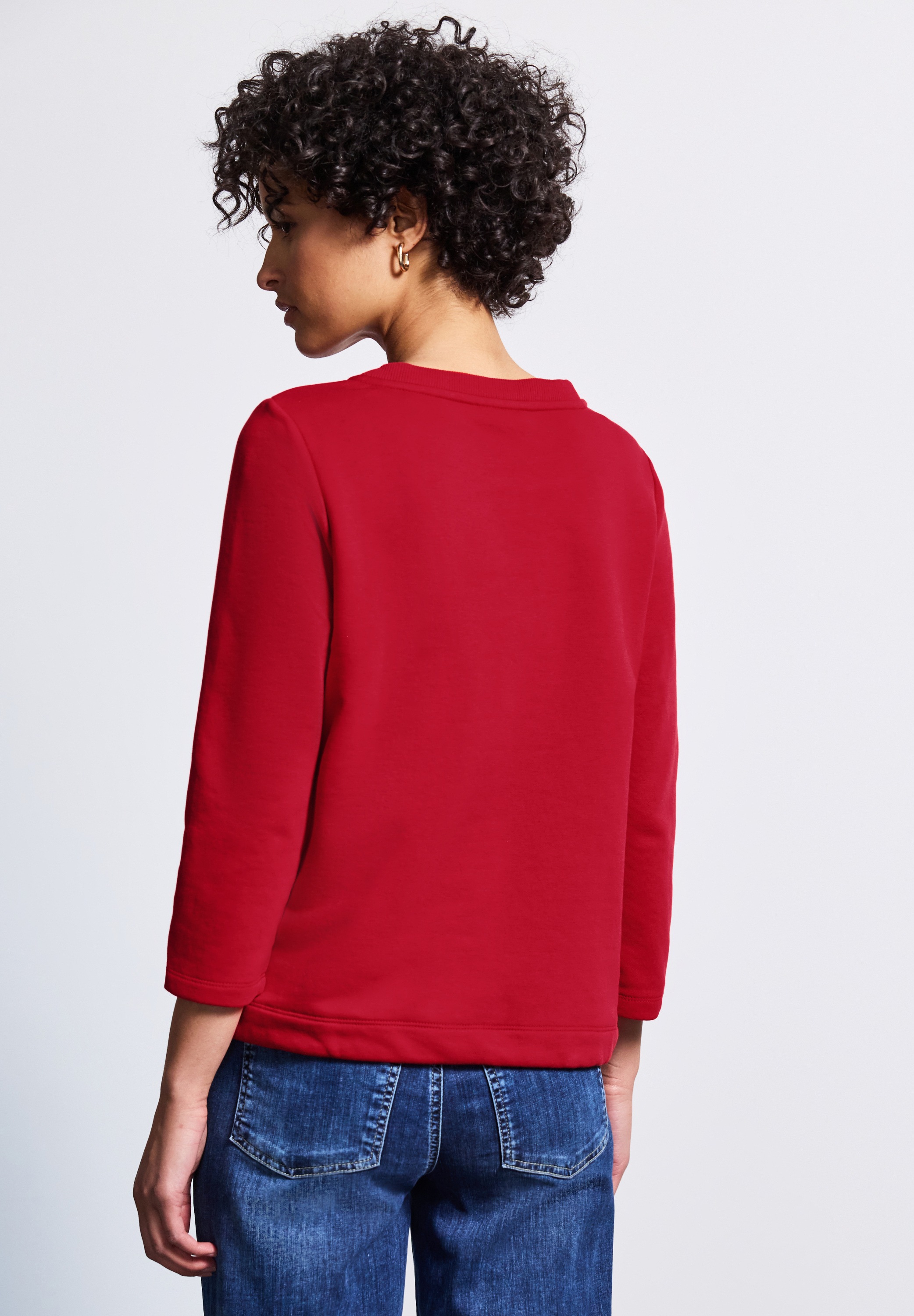 STREET ONE Sweatshirt, mit elastischem Materialmix