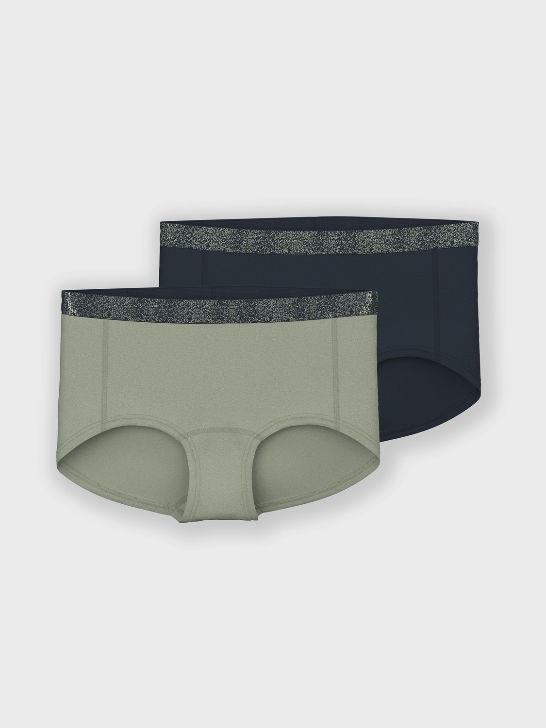 NAME IT Mädchen Hipster "NKFHIPSTER 2P NOOS", Gr. 116, grün, Jersey, Obermaterial: 95% Baumwolle, 5% Elasthan, unifarben, Unterhosen