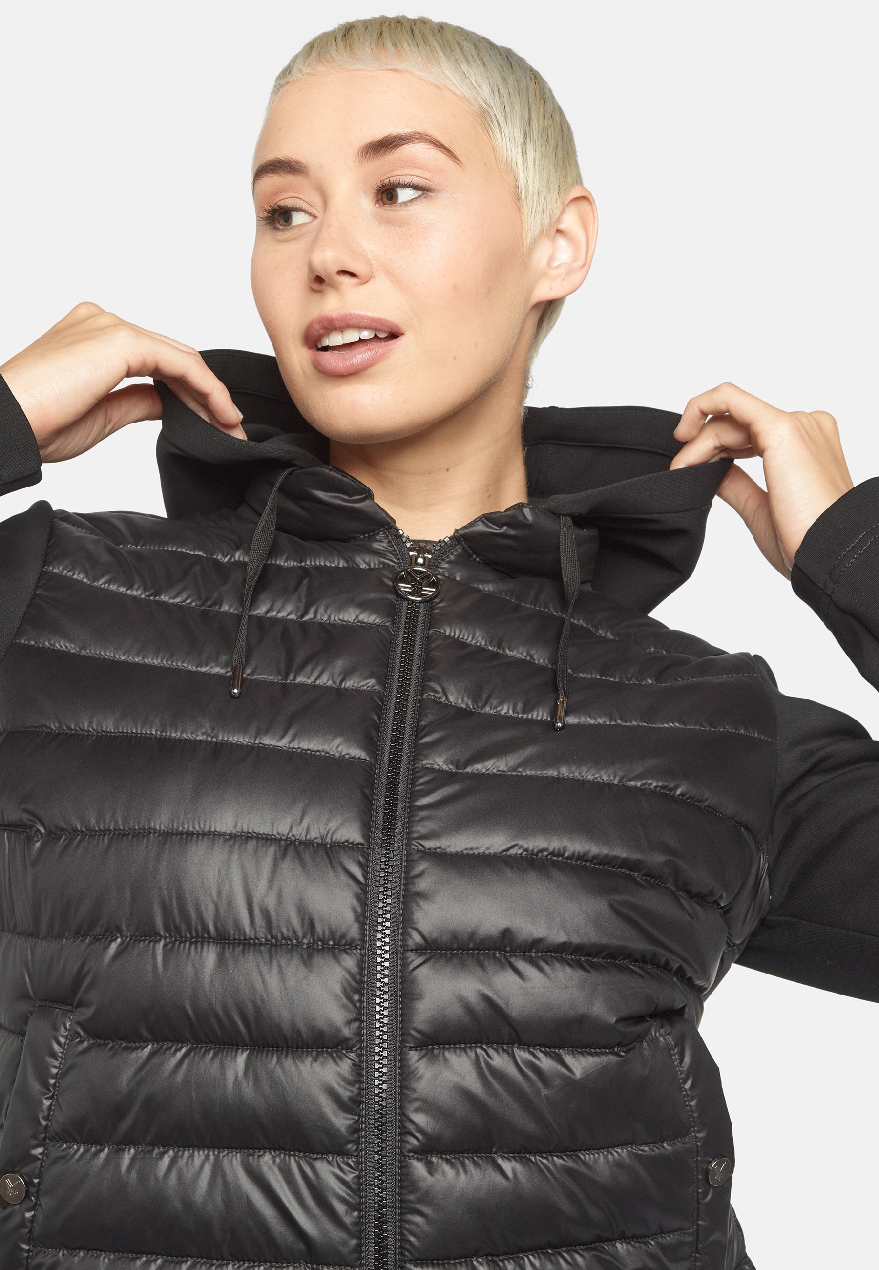 Fuchs Schmitt Steppjacke »Steppjacke«, mit Kapuze, mit Kontrastverarbeitung