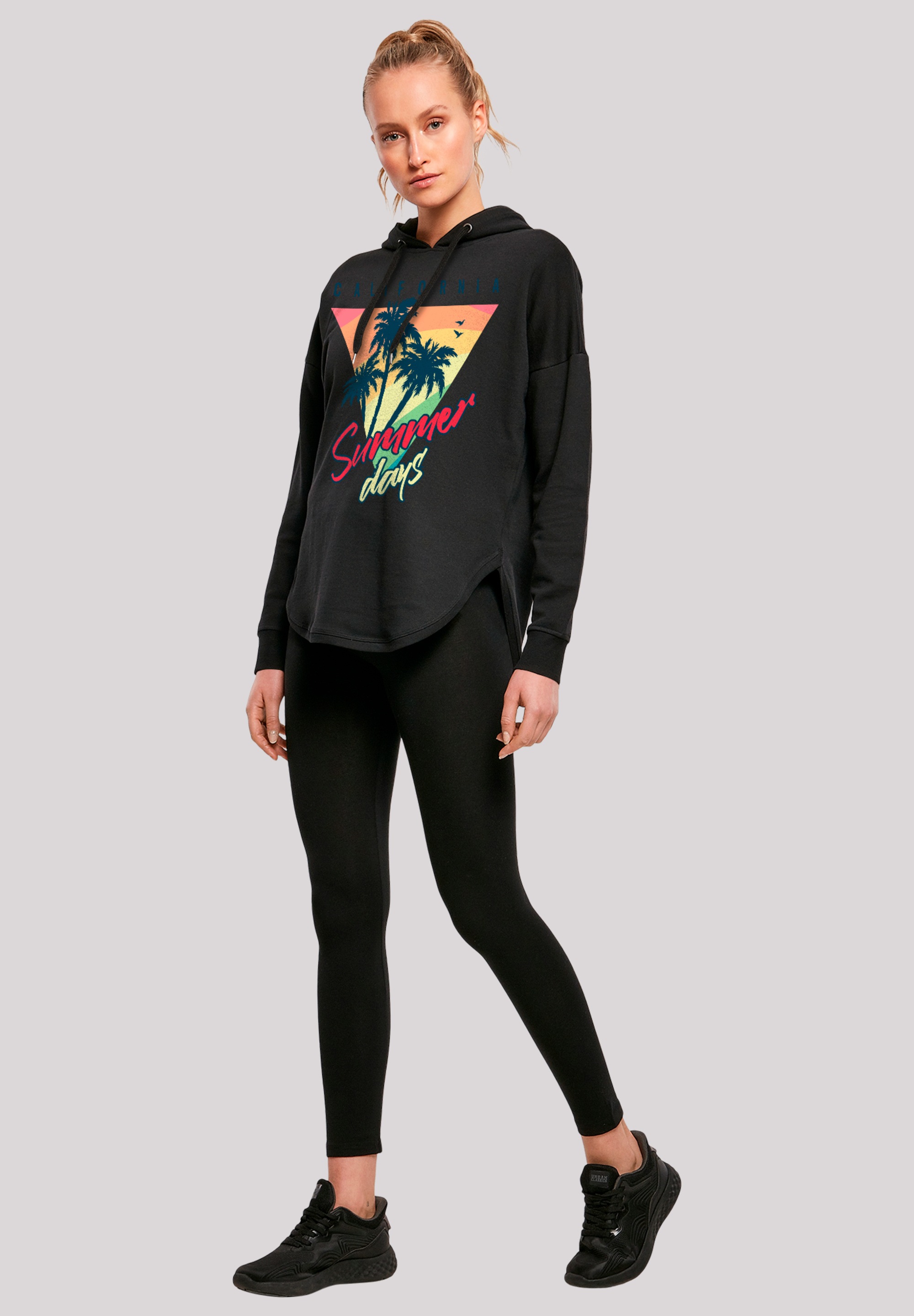 F4NT4STIC Kapuzenpullover »California Palmen Retro«, Premium Qualität