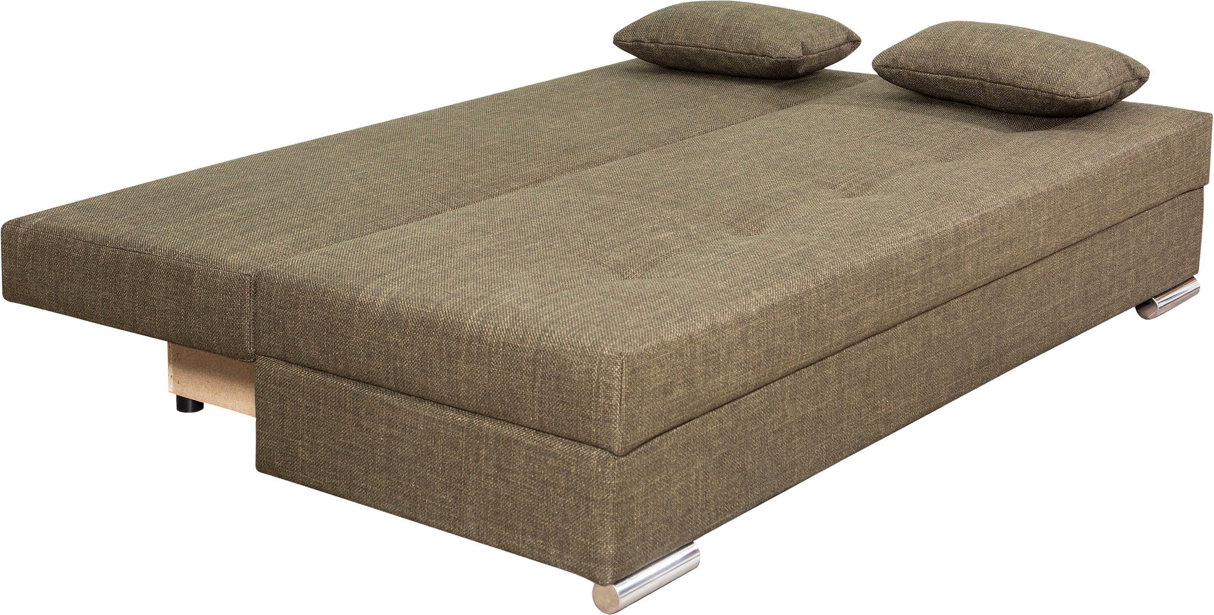 COLLECTION AB Schlafsofa »Tania mit Bettfunktion und Bettkasten«, komfortabler Sitzkomfort: Federkern-Polsterung, inklusive Rückenkissen