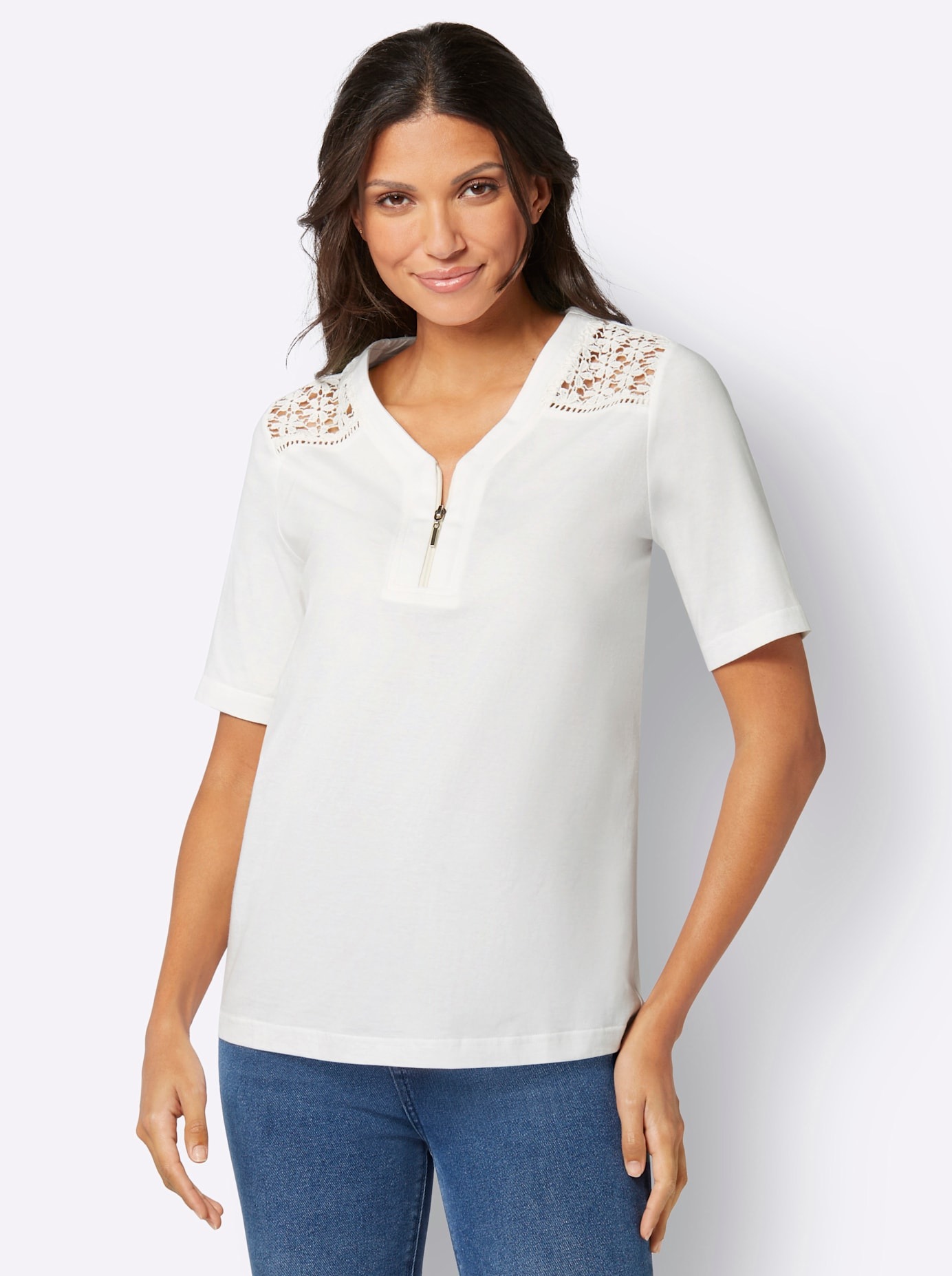 Classic Basics Kurzarmshirt "Kurzarm-Shirt" 1 Stk. tlg. günstig online kaufen