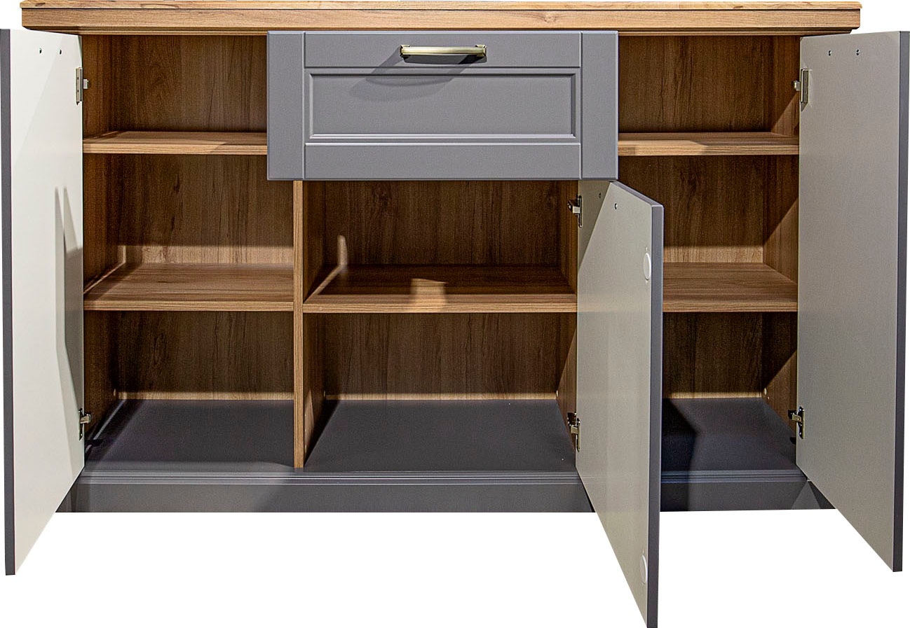 Thumbnail - Home affaire Kombikommode "Tara, im klassischen Landhausstil, FSC-zertifiziert, in 2 Größen" Soft-Close-Funktion, goldfa...