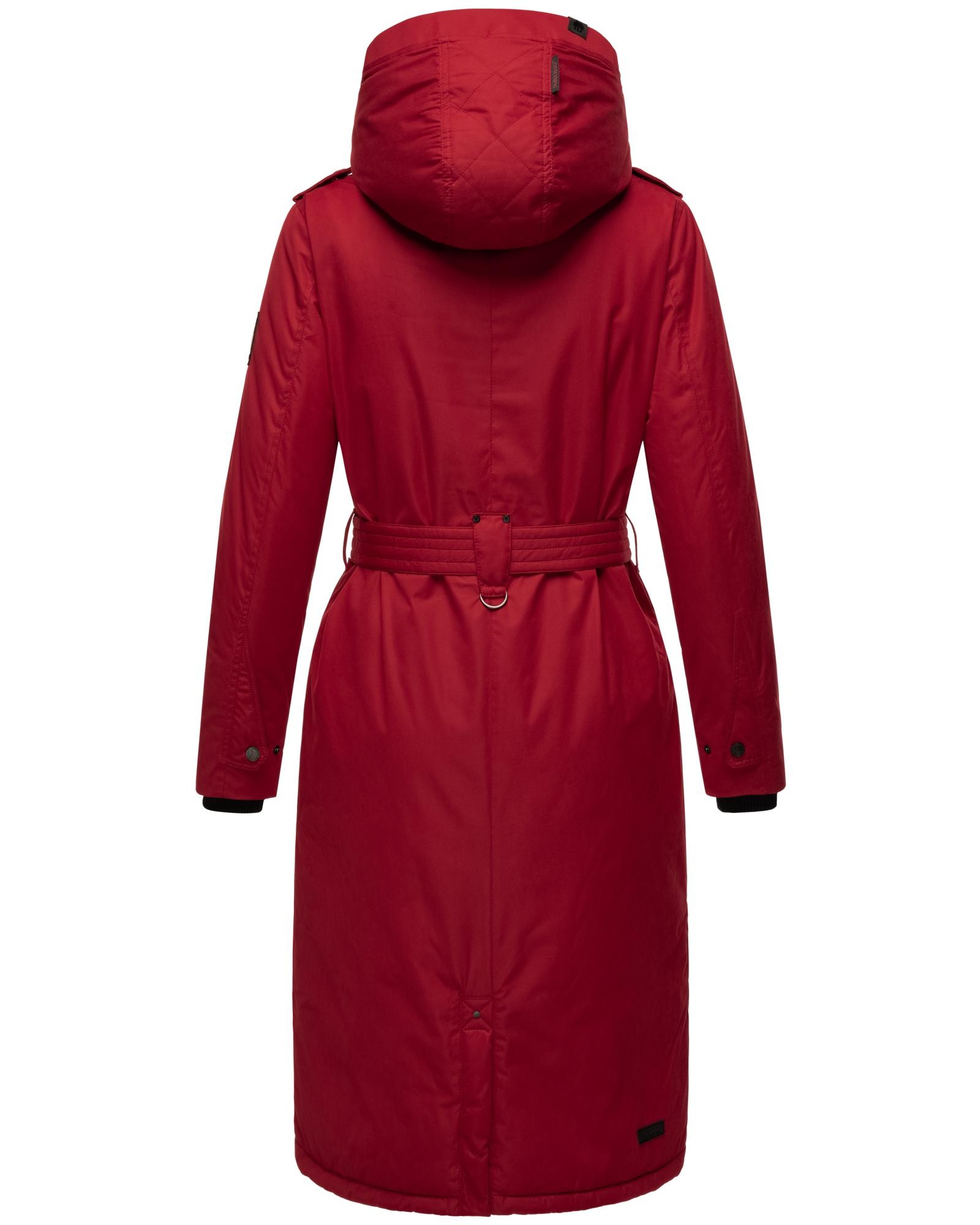 Thumbnail - Navahoo Wintermantel "Hokulanii" Langer Winter Damenmantel mit Taillengürtel