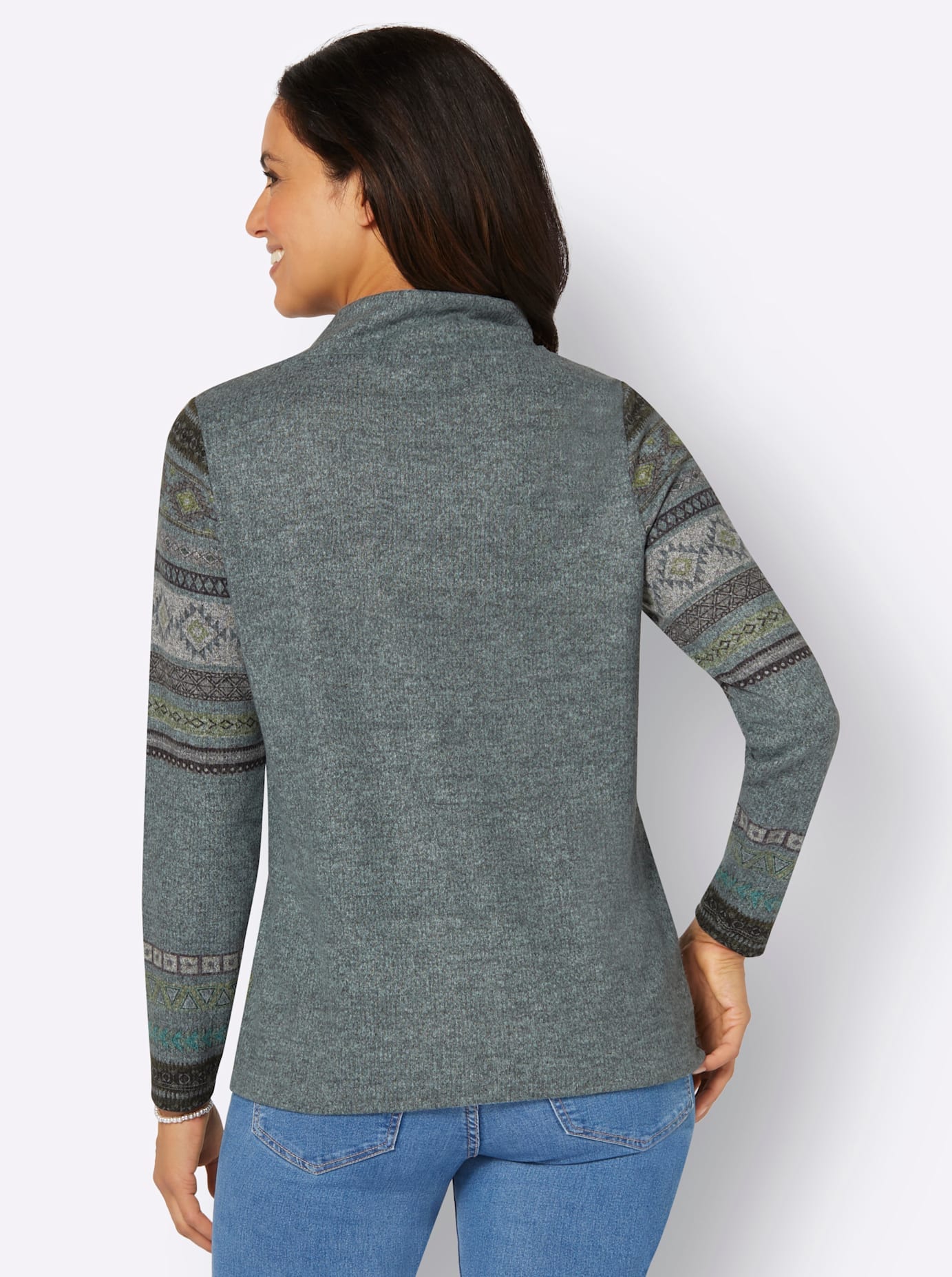 Inspirationen Stehkragenshirt »Druck-Shirt«, (1 tlg.)