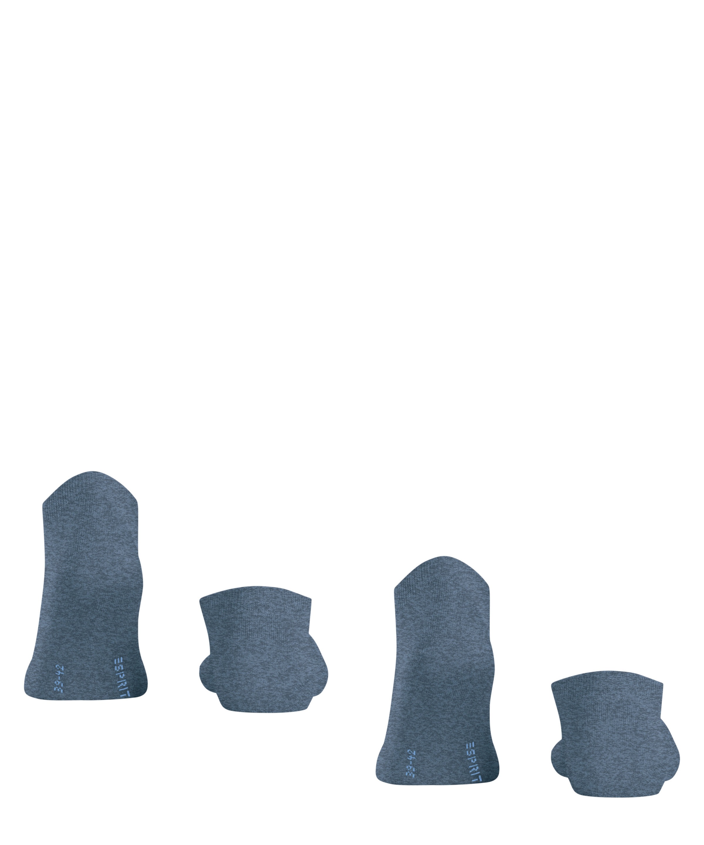 Esprit Sneakersocken »Basic Uni« 2 Paar,  weich, uni Socken, schmales Bündchen