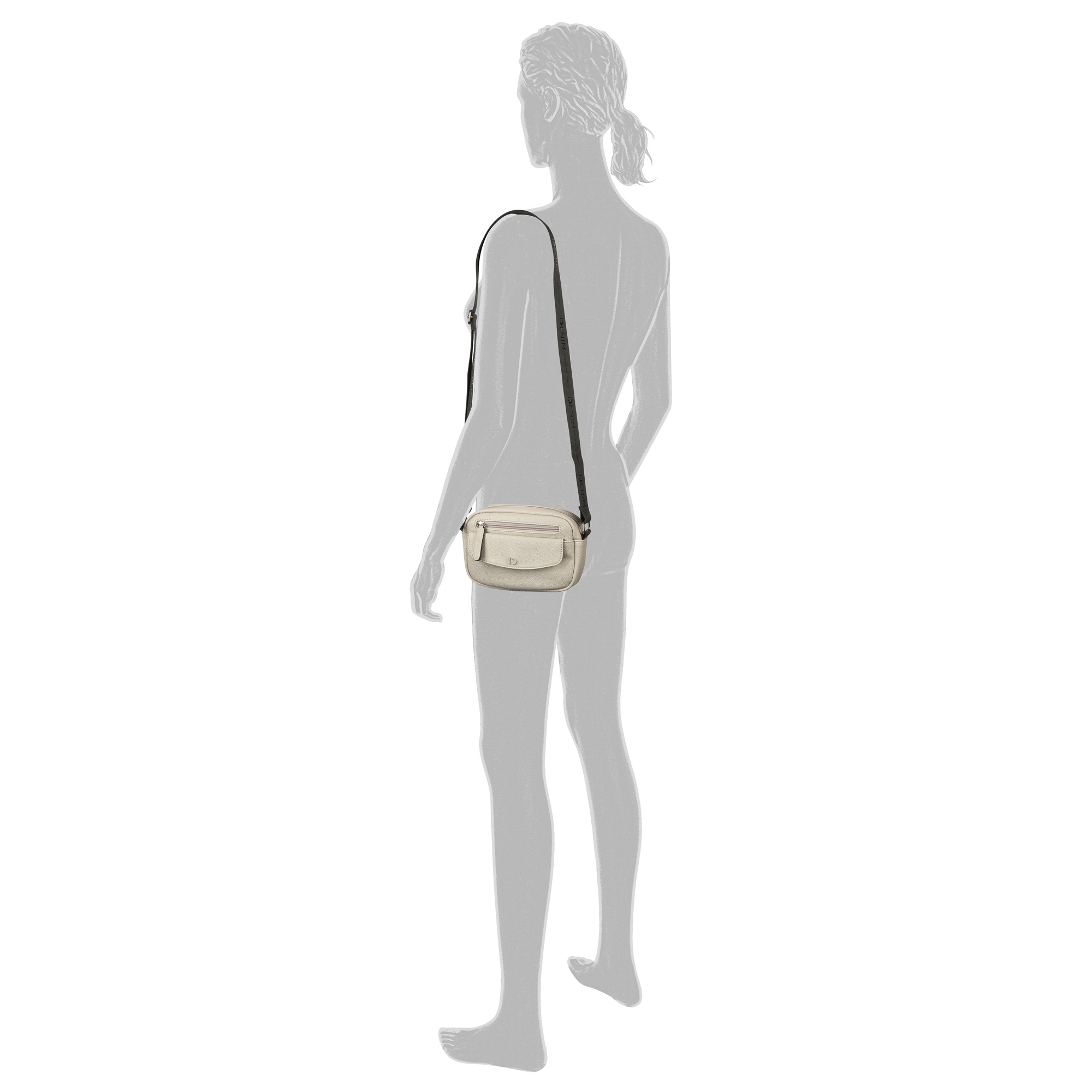 TOM TAILOR Denim Umhängetasche »Fara«, weicher softer Style mit Kontrastgewebeband und glossy Logodruck