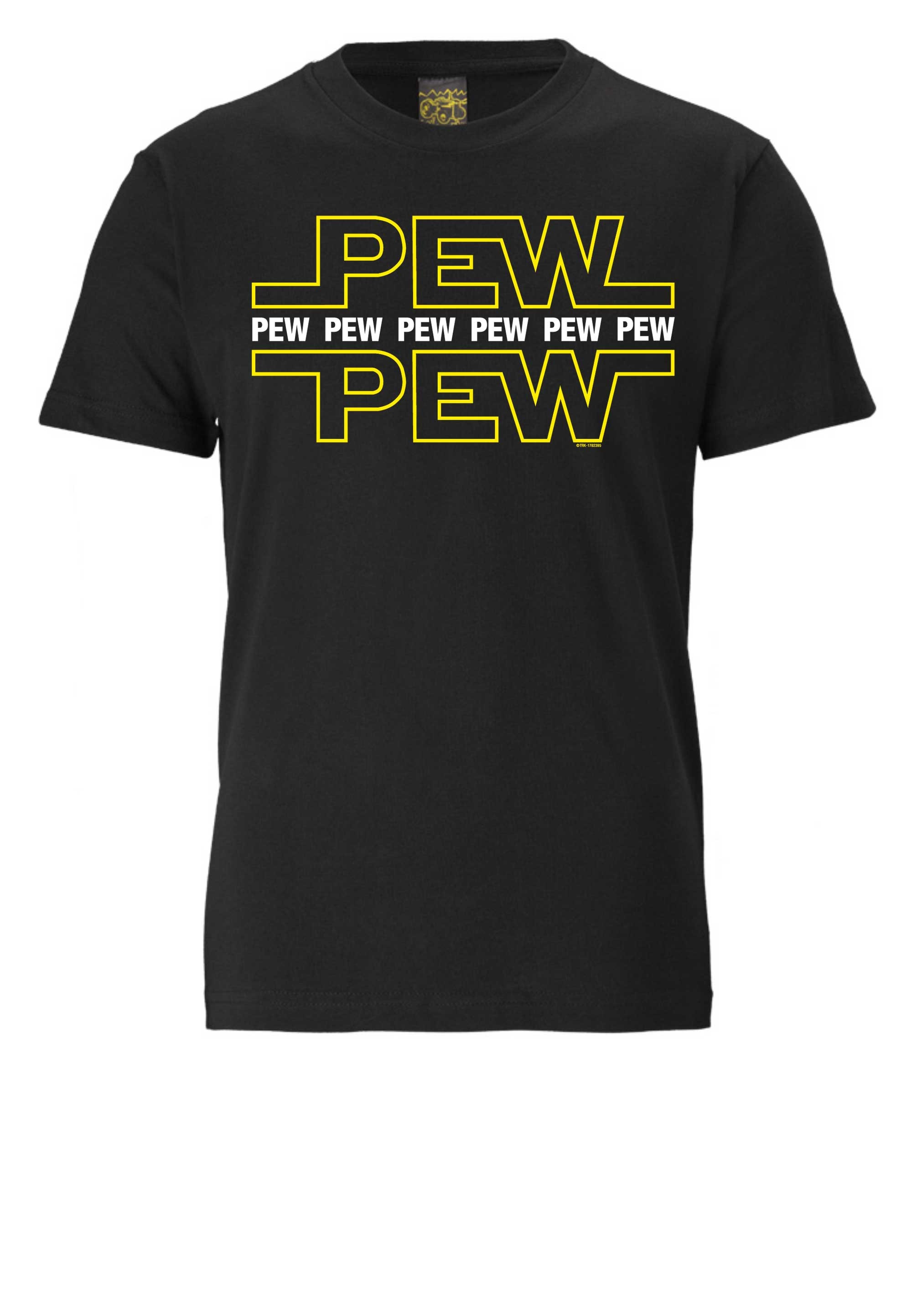 LOGOSHIRT T-Shirt »Pew Pew«, mit lustigem Frontprintmotiv