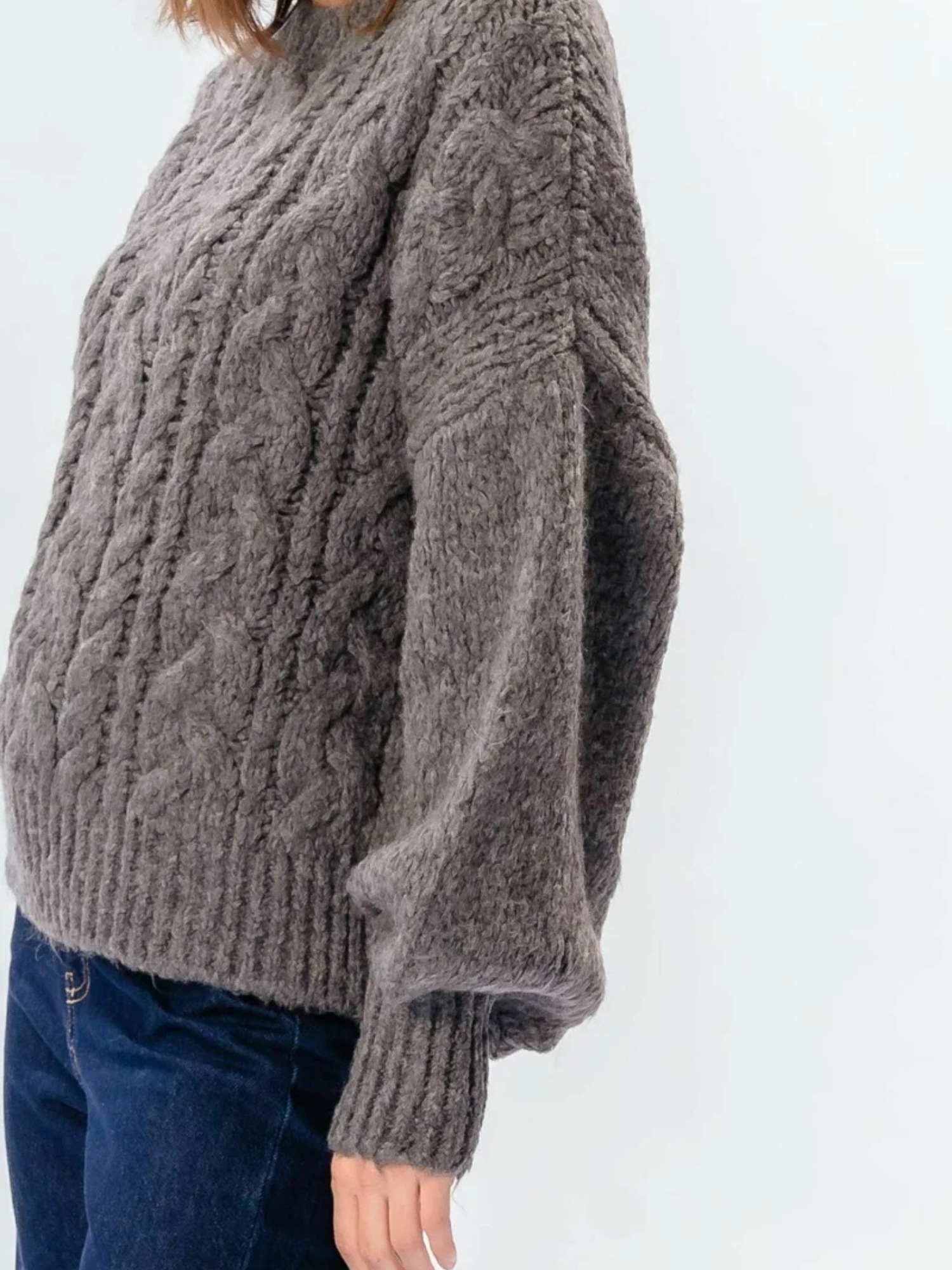 TeeShoppen Rundhalspullover »TEESHOPPEN Pullover Emma Cable«