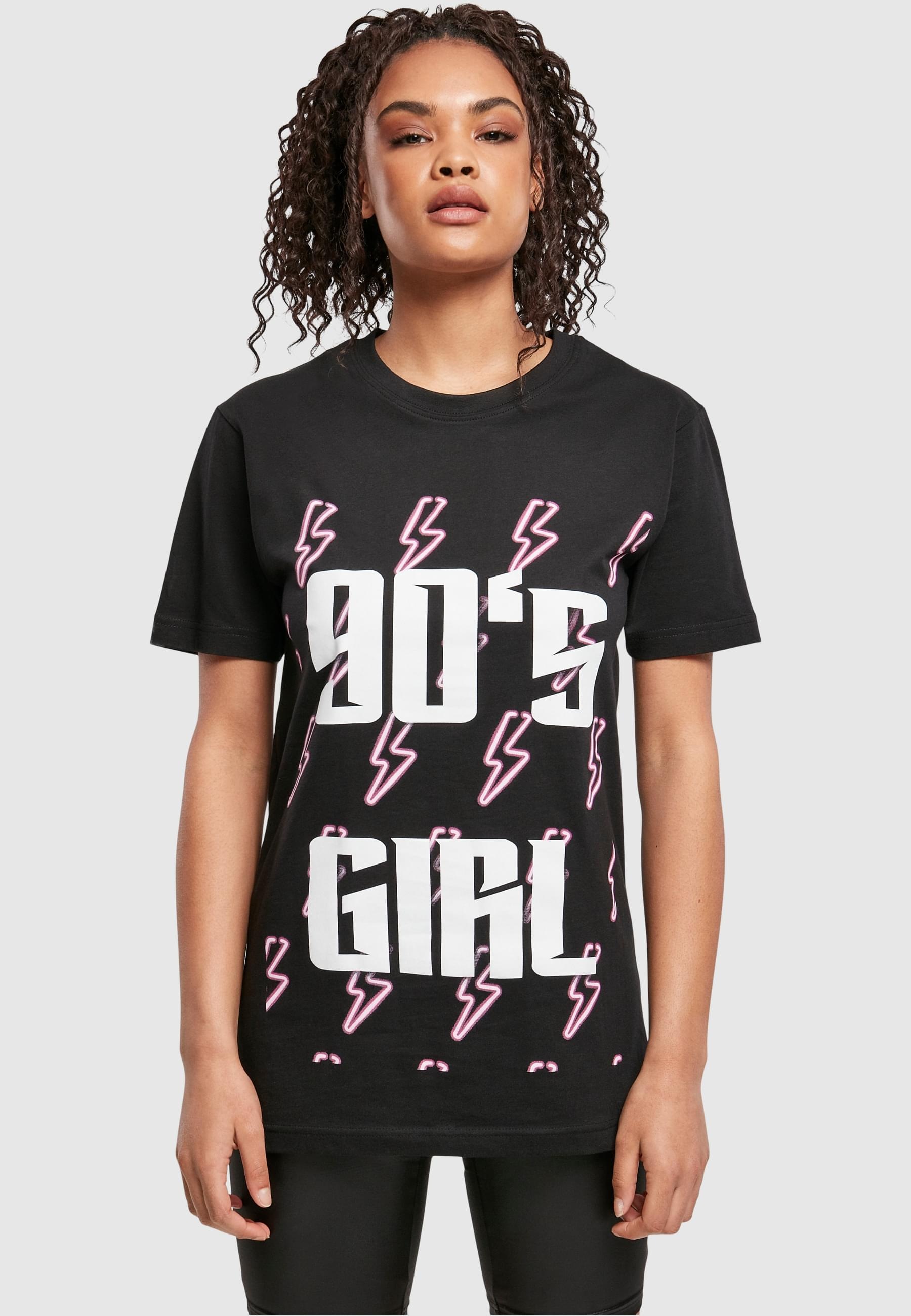 MisterTee Kurzarmshirt »MisterTee Damen Ladies 90ies Girl Tee«, (1 tlg.)