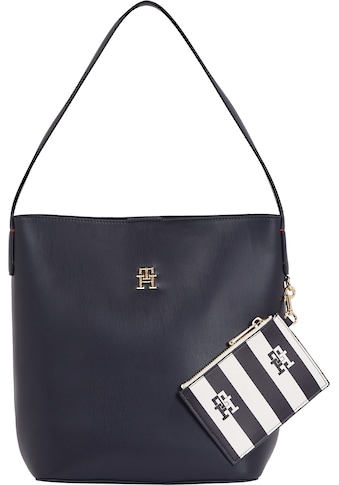 TOMMY HILFIGER Hobo »ICONIC TOMMY BUCKET BAG« schönes...