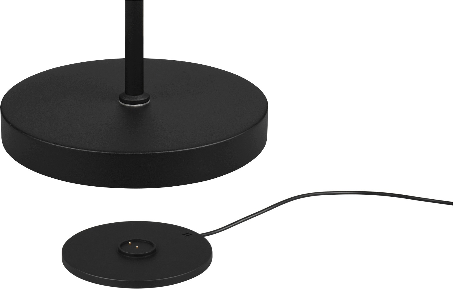 REALITY Leuchten LED Stehlampe »MORENO, Akku LED Stehleuchte warmweiß bis kaltweiß 2700-4000-6000K« LED-Board 1 Stk. Farbwechsler | warmweiß - kaltweiß dimmbar, Lesearm schwenkbar, induktive Ladestation per USB-C aufladbar