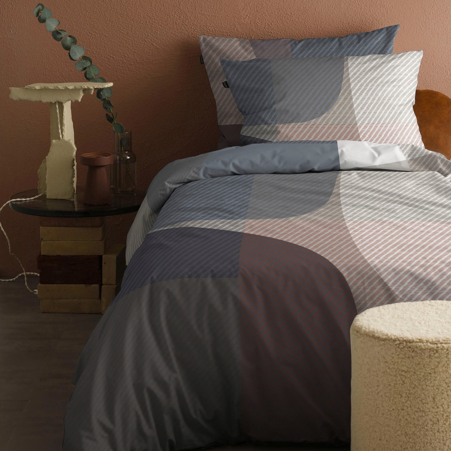 damai Bettwäsche "Moore" 2 Stk. elegante Farbkombinationen günstig online kaufen