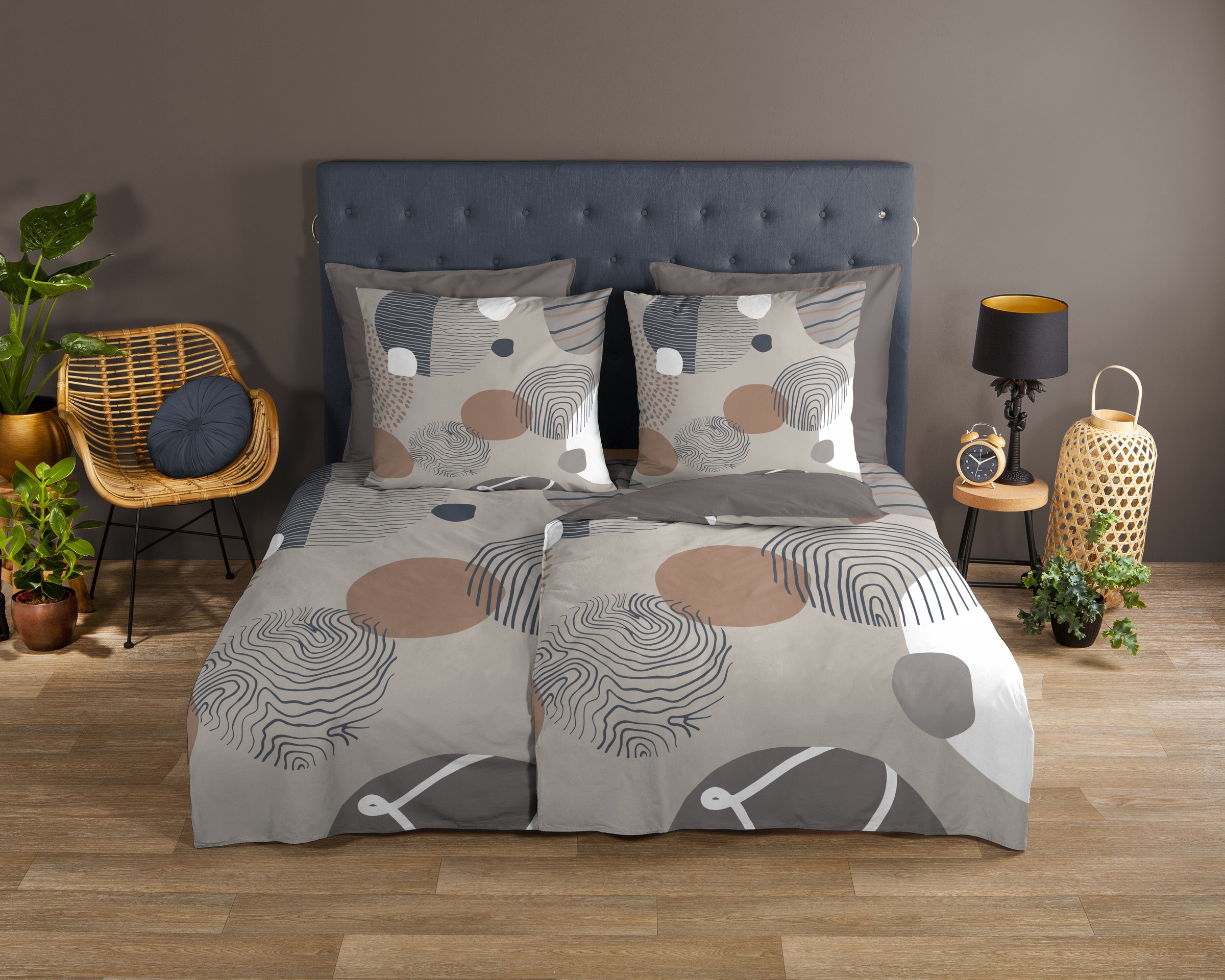 good morning Wendebettwäsche "Hendrik" 3 Stk. 100% Baumwolle, Renforcé, Rei günstig online kaufen