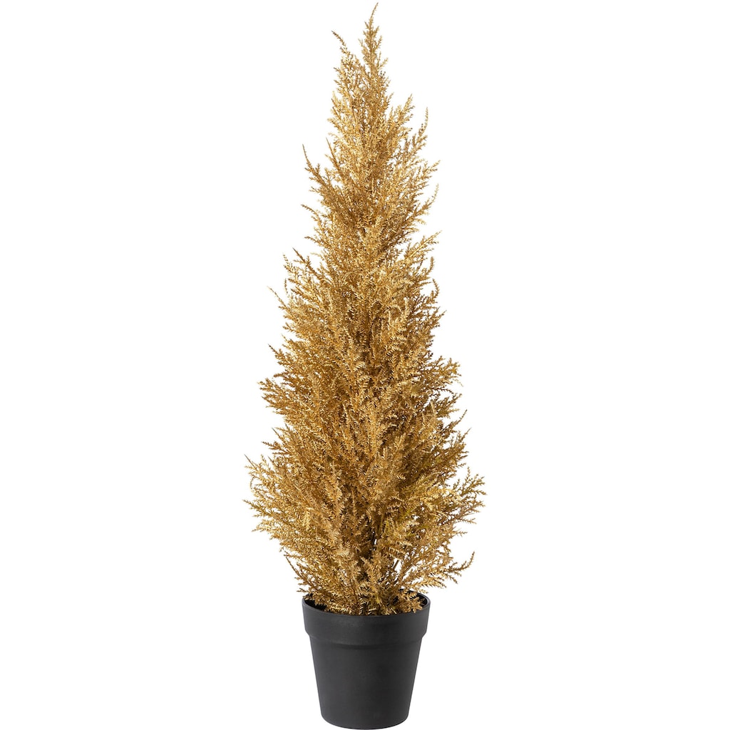 Creativ green Künstlicher Weihnachtsbaum, mit goldener Farbgebung