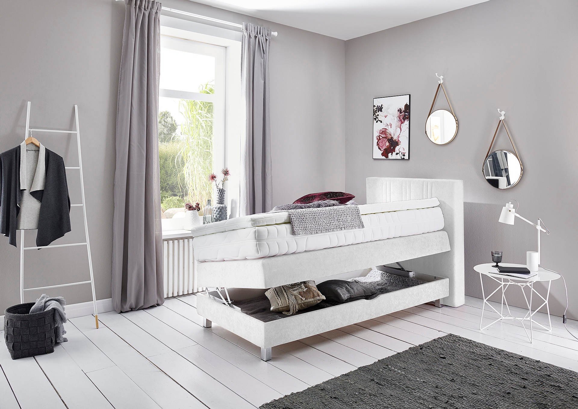 Westfalia Schlafkomfort Boxspringbett, wahlweise mit Bettkasten und Topper