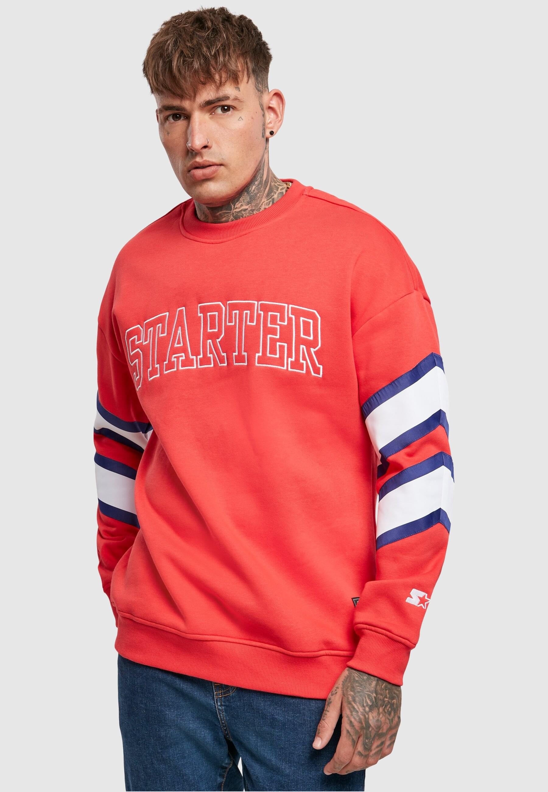 Starter Black Label Rundhalspullover »Starter Black Label Herren Starter Team Front Crew«, (1 tlg.)