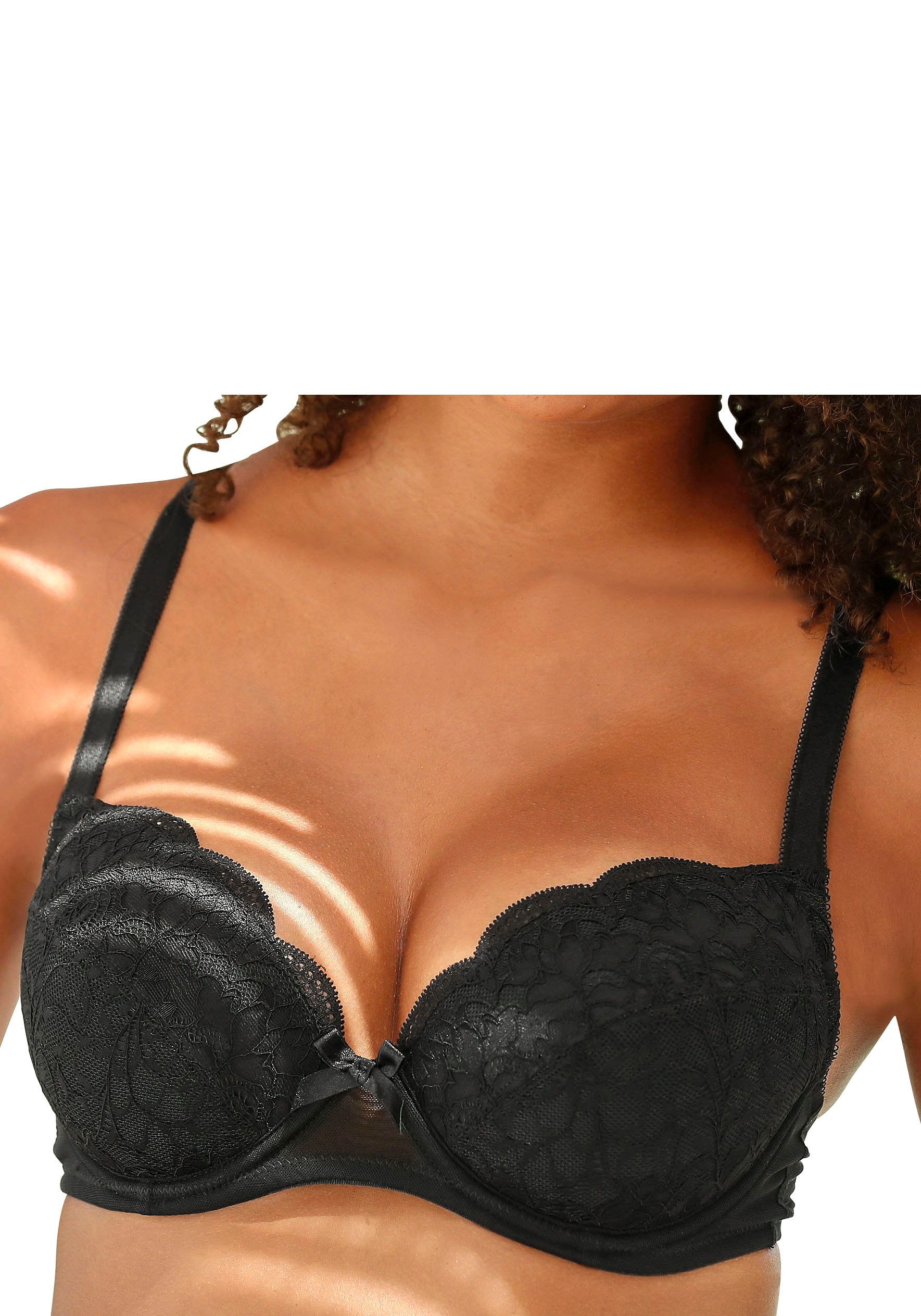 Thumbnail - petite fleur Balconette-BH Packung, 2 Stück, mit hübscher Spitze, Dessous